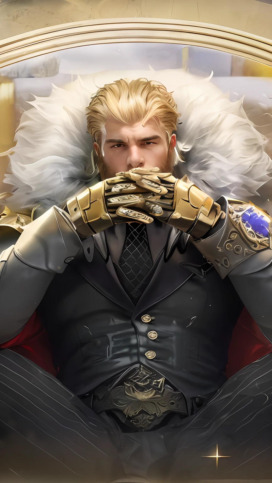 a professional photographic picture full body of a huge man, (((outrageous armor))), ((gorgeous detailed face)), (wearing a black suit), (face facing the camera), ((detail fingers)), (((detailed skin with pores))), huge rippling muscles, bodybuilder, photorealistic, photographic filter unreal engine 5 realistic hyperdetailed 8 k ultradetail cinematic volumetric lighting, hd, hdr, cinematic 4 k wallpaper, 8 k, ultra detailed, high resolution, glowing rich colors powerful imagery