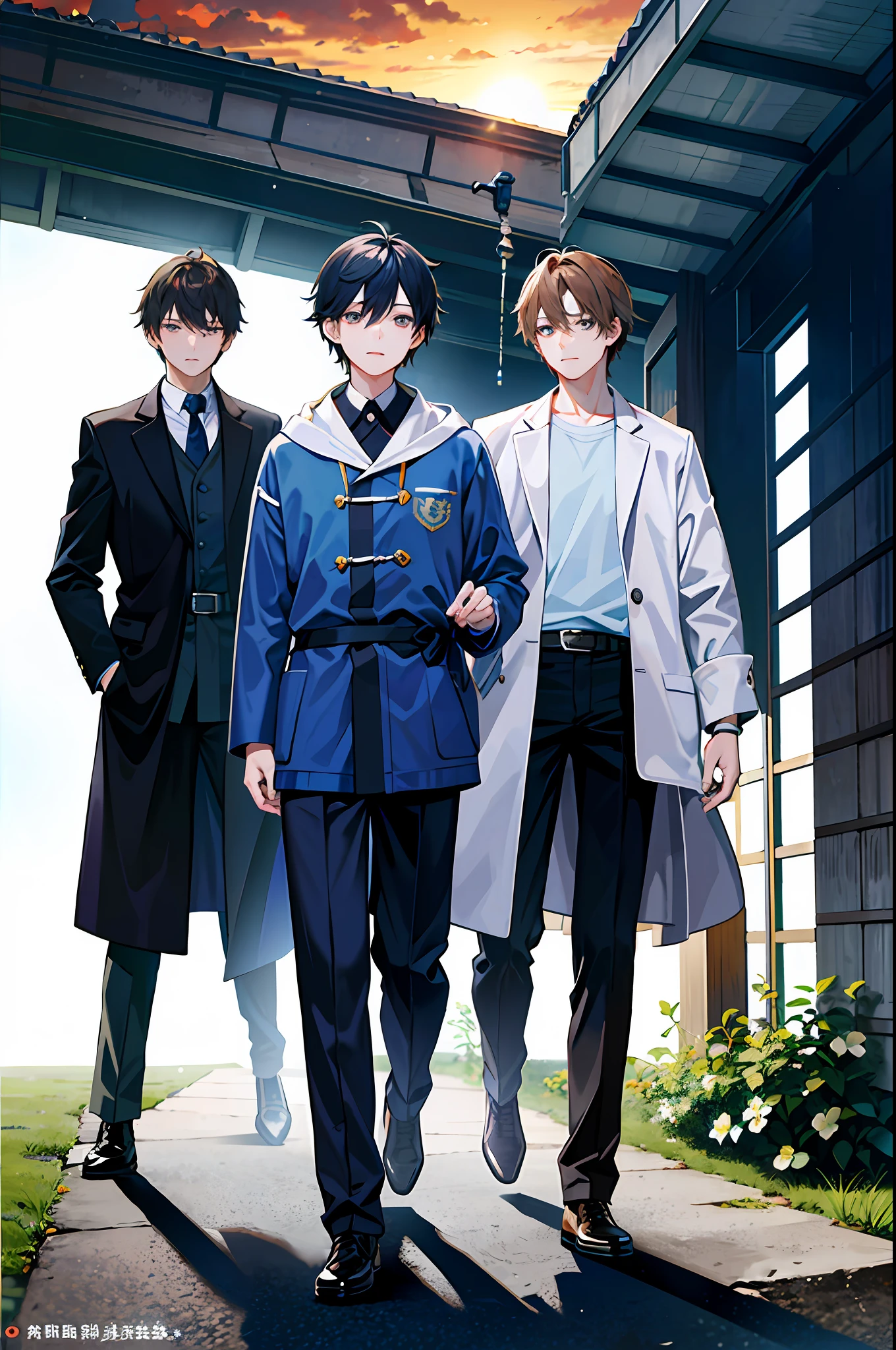 ((masterpiece:1.2, best quality)),movie,official art,promotional art,movie wallpaper,white background,full body,concept art,turnaround,reference sheet,production art,background,outdoor,original,raw photo,highres, (逼真,照片般逼真:1.2),超详细,基于物理的渲染,1boy,机械,水坑,反射,