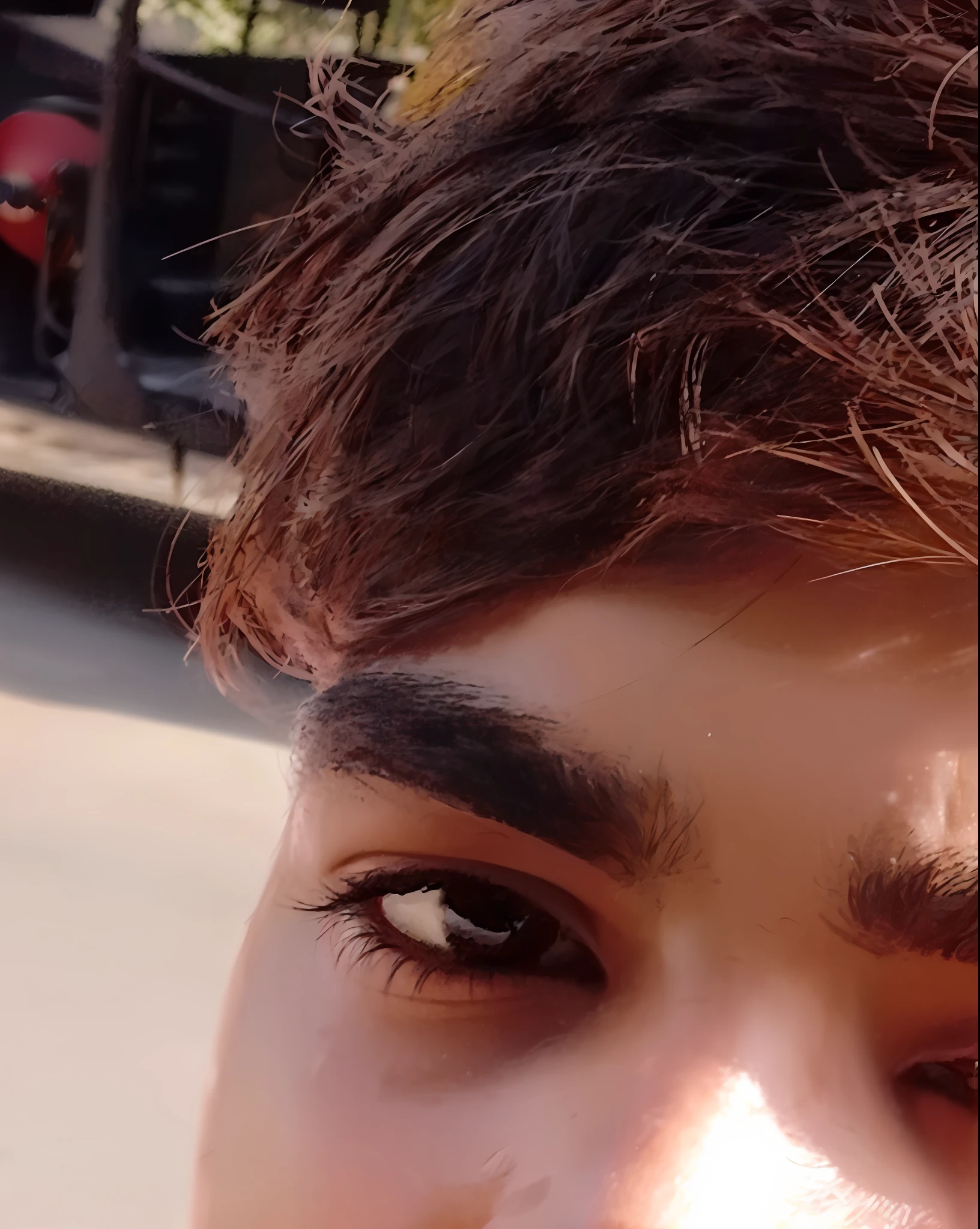 there is a man with a mustache and a beard standing on the street, with accurate face, face picture, around 1 9 years old, without helmet, good looking face, in city street, without beard, facebook profile picture, harsh good looking face, with kind face, handsome face, vastayan, front profile!!!!, 8k selfie photograph, ayan nag, selfie photo