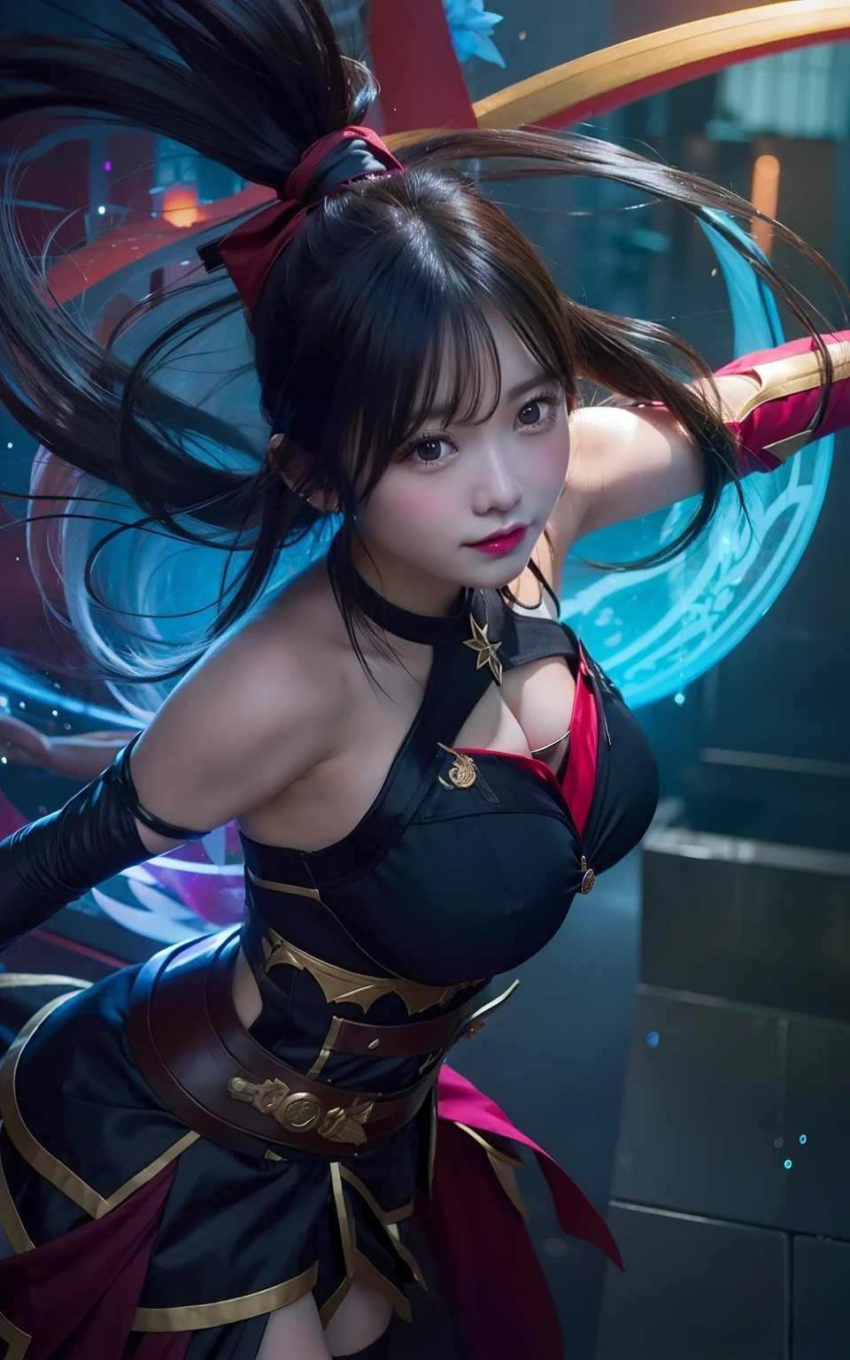 1 girl, mlbb heroes, poses for photos, huge boobs, super detail, ultra detail, realistic, 70mm lens