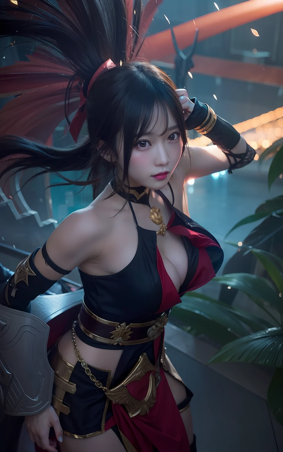 1 girl, mlbb heroes, poses for photos, huge boobs, super detail, ultra detail, realistic, 70mm lens