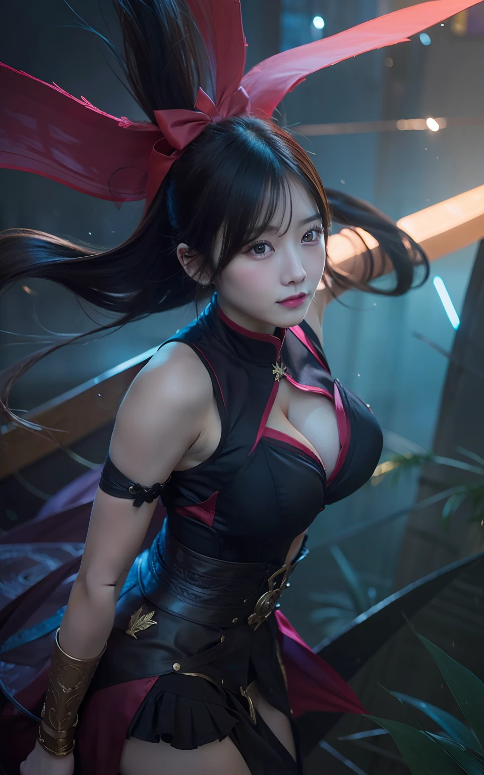 1 girl, mlbb heroes, poses for photos, huge boobs, super detail, ultra detail, realistic, 70mm lens