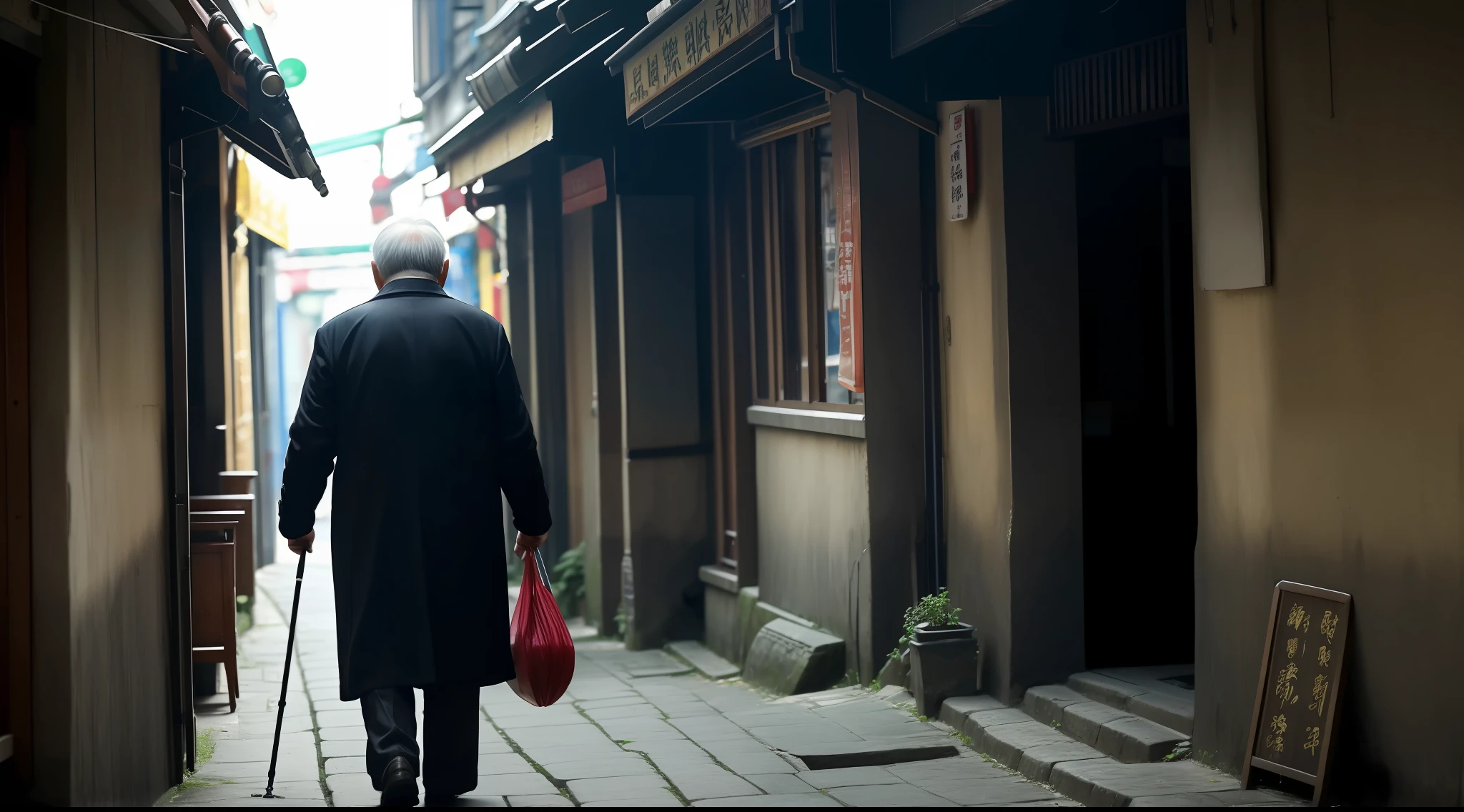 The traces of time carved deep wrinkles into his face,His back is sturdy and steady。Walk slowly through the alleys,He supported his steps with crutches,The pace is slow,But firm。The back of the old man,It carries a wealth of life experiences,Those are sweet and sour,All in his blood。In the long river of years,He still maintains that strength,Continue without saying a word。