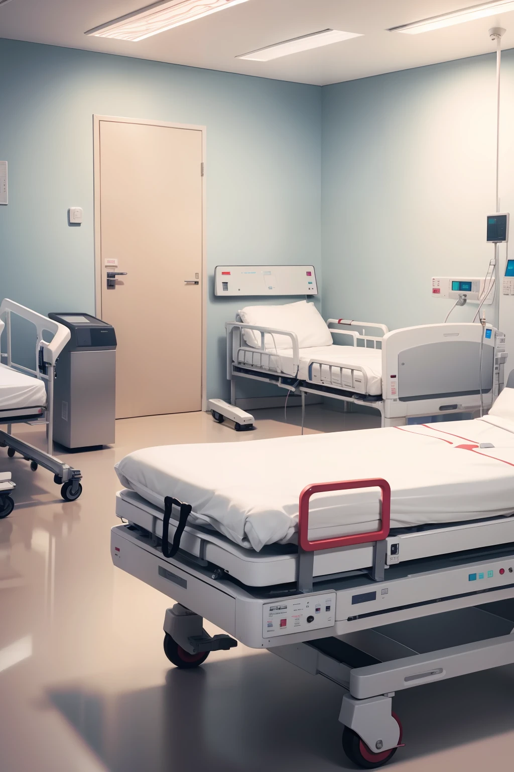 Hospital Beds Medical White Technology Equipment Patients