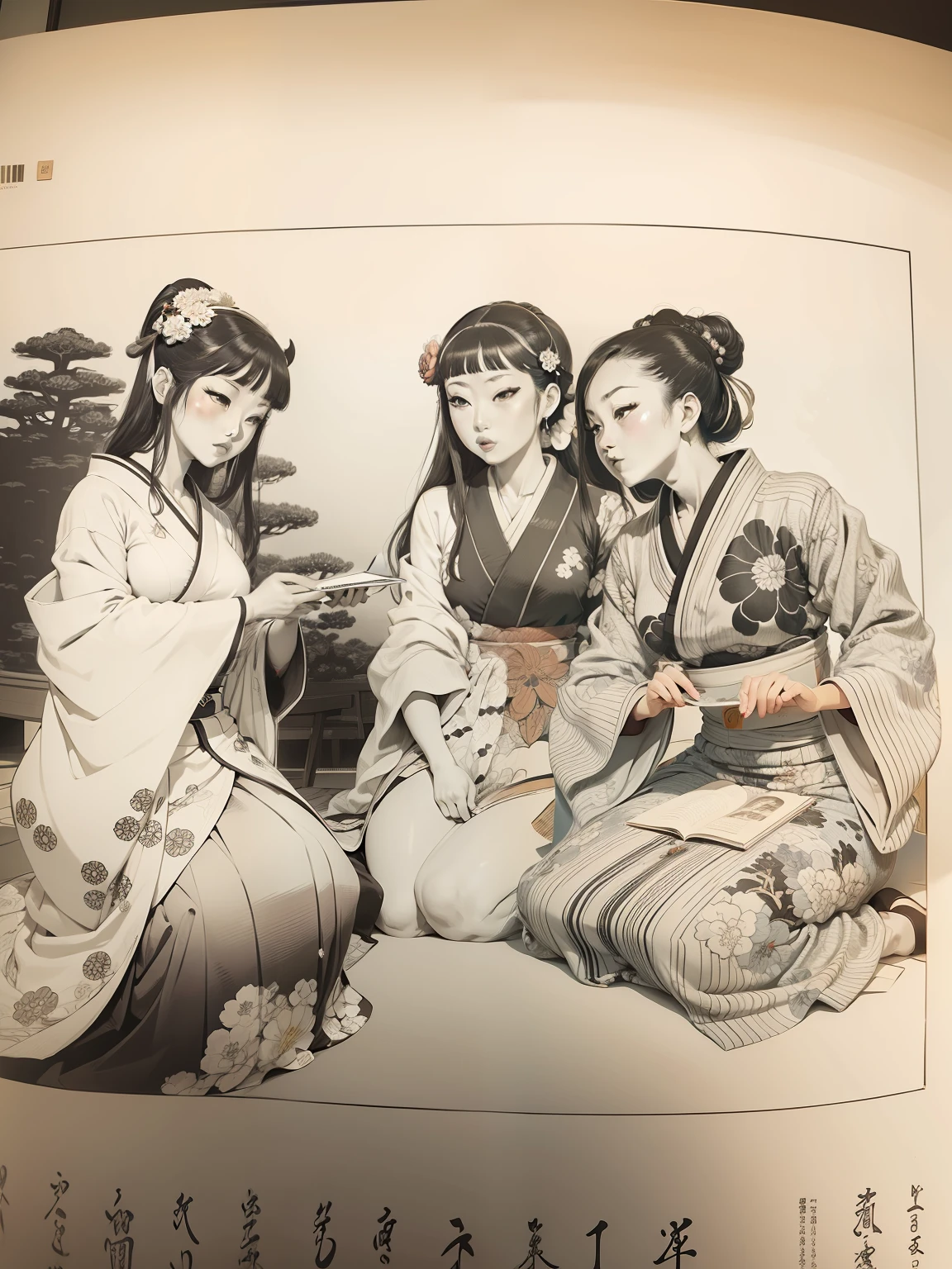ukiyoe style,yoshitosi tukioka,((masterpiece))