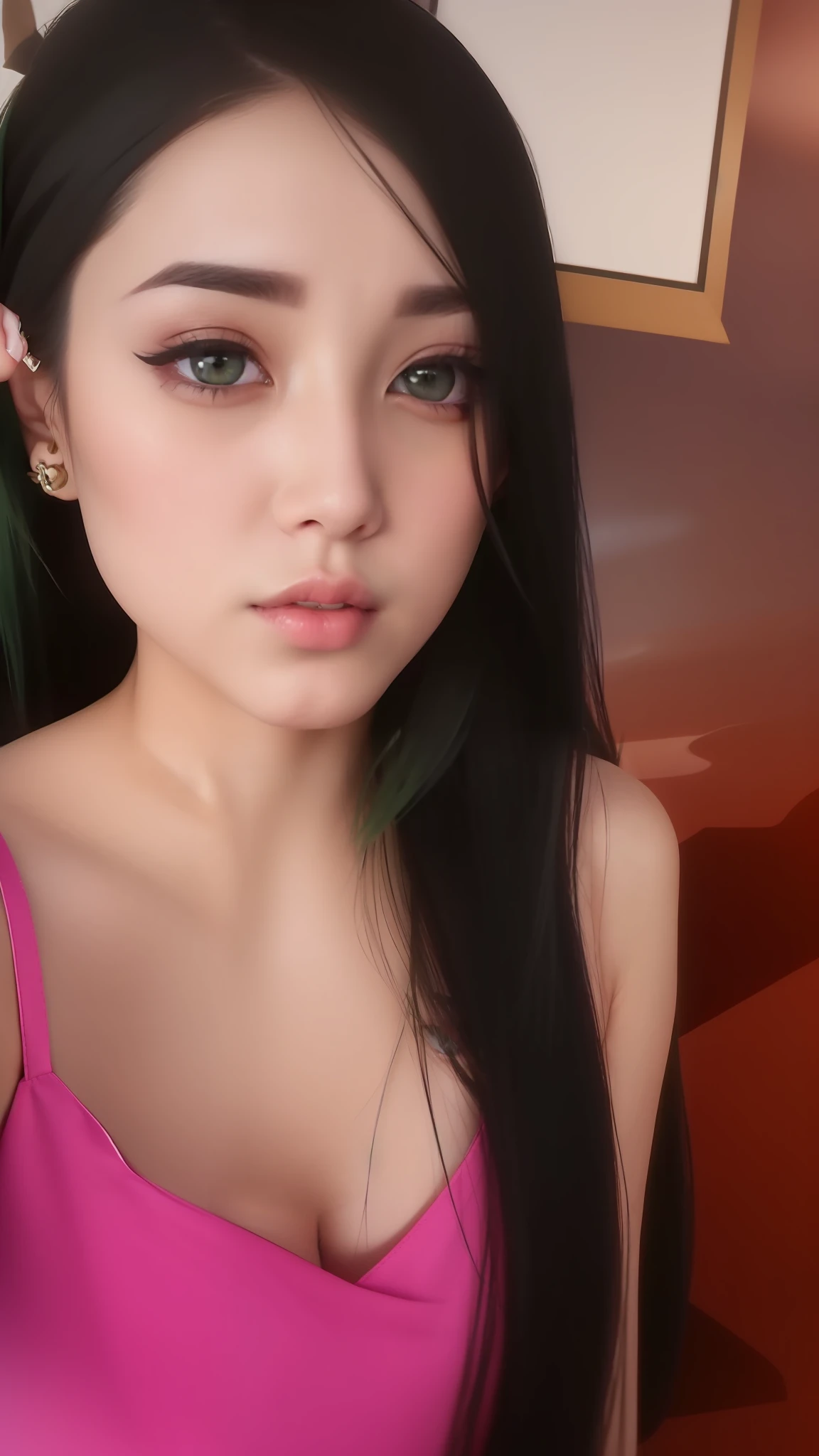 side ponytail, ((((nahida \(genshin impact\))))),multicolored hair,((hair between eyes)),white hair,green hair,green eyes,((flat chest)),(photorealistic:1.4),(masterpiece:1.4),(best quality:1.4),1girl,ultra high res,((detailed facial features)),((full body)), small hands,Kpop idol,aegyo sal,(ulzzang-6500-v1.10.66),((cross-shaped pupils)),looking at viewer, (((pointy ears))),(sunlight),(beach:1.31)(water:1.41),standing on one leg, from side,((flat chest)),symmery face,between legs
