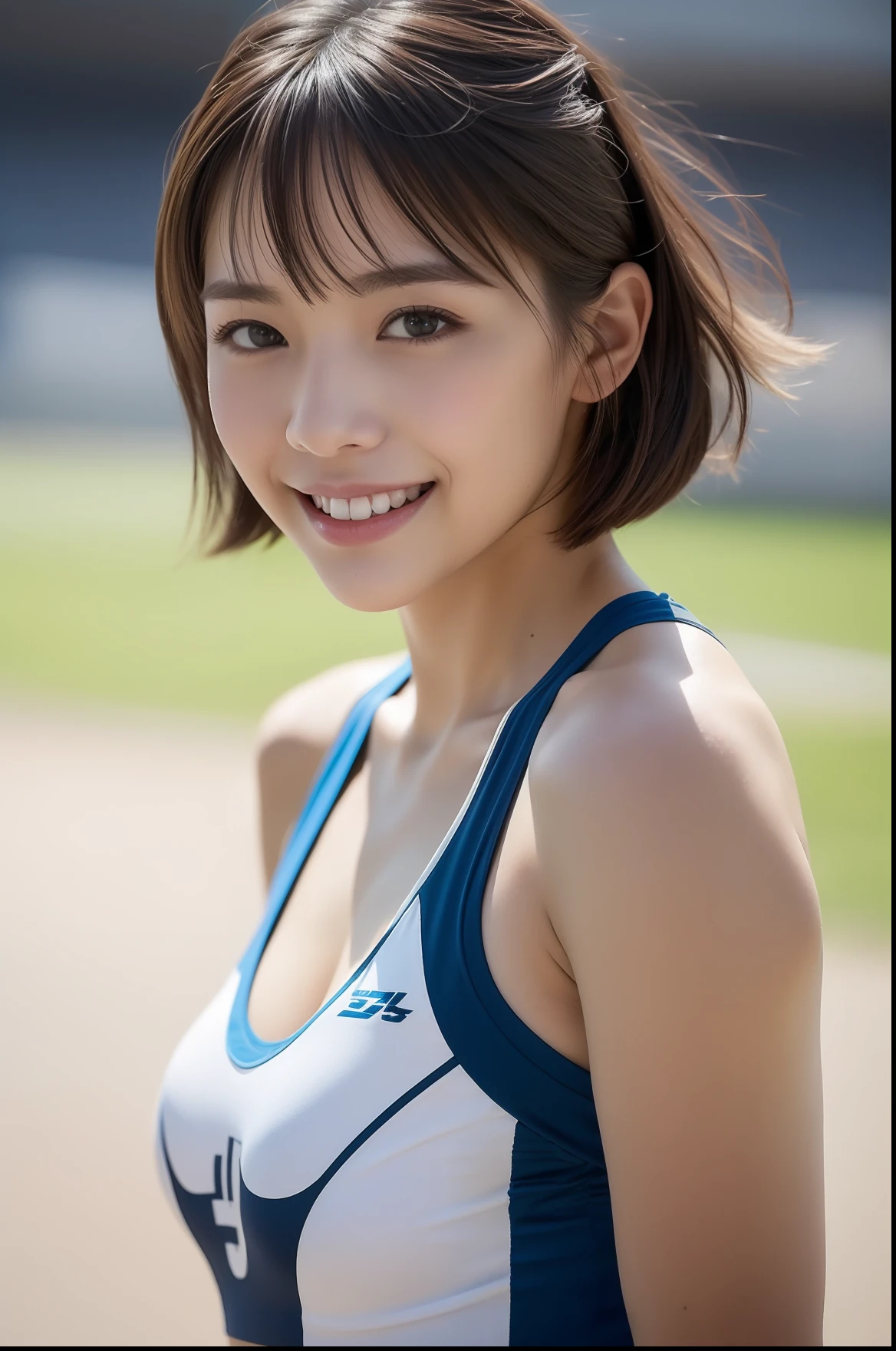 (((short-range、long distance、Winters)))、1 Beautiful Girl、Snow Stadium、Super detail armpits、((Track & Field Athletes Women))、(((1人)))、((Short-cut hairstyles))、Competition uniforms、((stadium))、Transcendent cute、A slight smil、Beautiful breasts、full bodyesbian、hairarmpits、athletic field、((Outstanding style))、((Healthy body))、 、Women in Japan、Photorealsitic、Beautiful detailed eyes、Hyper-Realism、highcontrast、Ultra HD、realistic skin textures、Top image quality、top-quality、超A high resolution、Fine details、Very meticulously