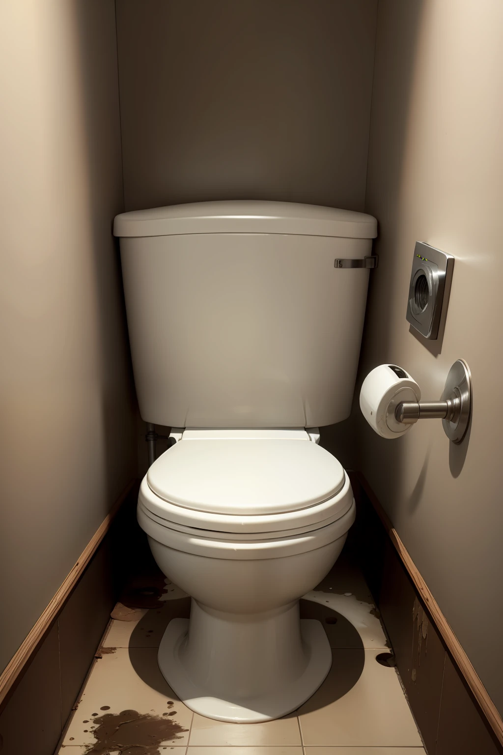 A dirty toilet No one is old and broken