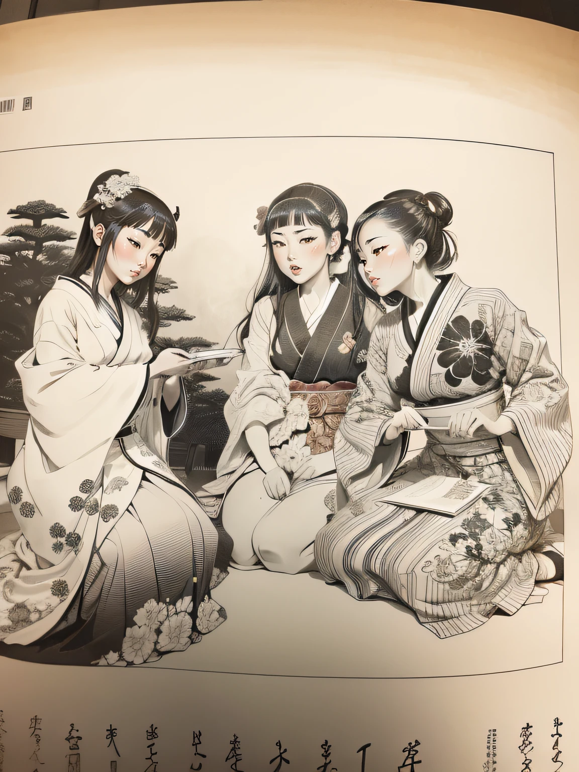 ukiyoe style,yoshitosi tukioka,((masterpiece)),full color