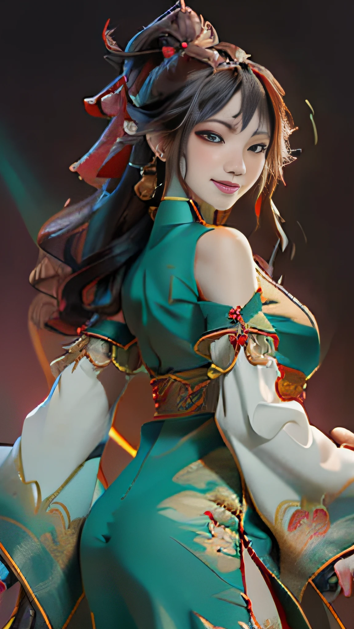Zhong Fenghua, gorgeous hanfu, official art, Unity 8k wallpaper, super detailed, beautiful beauty, masterpiece, best quality, (tangled, tangled, tangled), (fractal art: 1.4), (character center: 1.3), 1 girl, dragon rape girl, dragon foot inserted into ass, back in ,dragon foot pierced ass, shocking domineering chinese dragon, detailed dragon head, black hair, long ponytail, Chinese, off-the-shoulder,, very detailed, dynamic angle, denim shot, (most beautiful form of chaos), ethereal, (bright colors), oc , (half: 1.2), China, (Thangka Feitian: 1.5), (Ribbon: 1.3), (Dream: 1.5), (Hanfu: 1.5), Chinese dragon, Chinese phoenix, (smile: 0.5), (Chinese god), (masterpiece, top quality, best quality, ultimate detail, highest detail, official art, beauty and aesthetics: 1.2), golden ratio, full composition