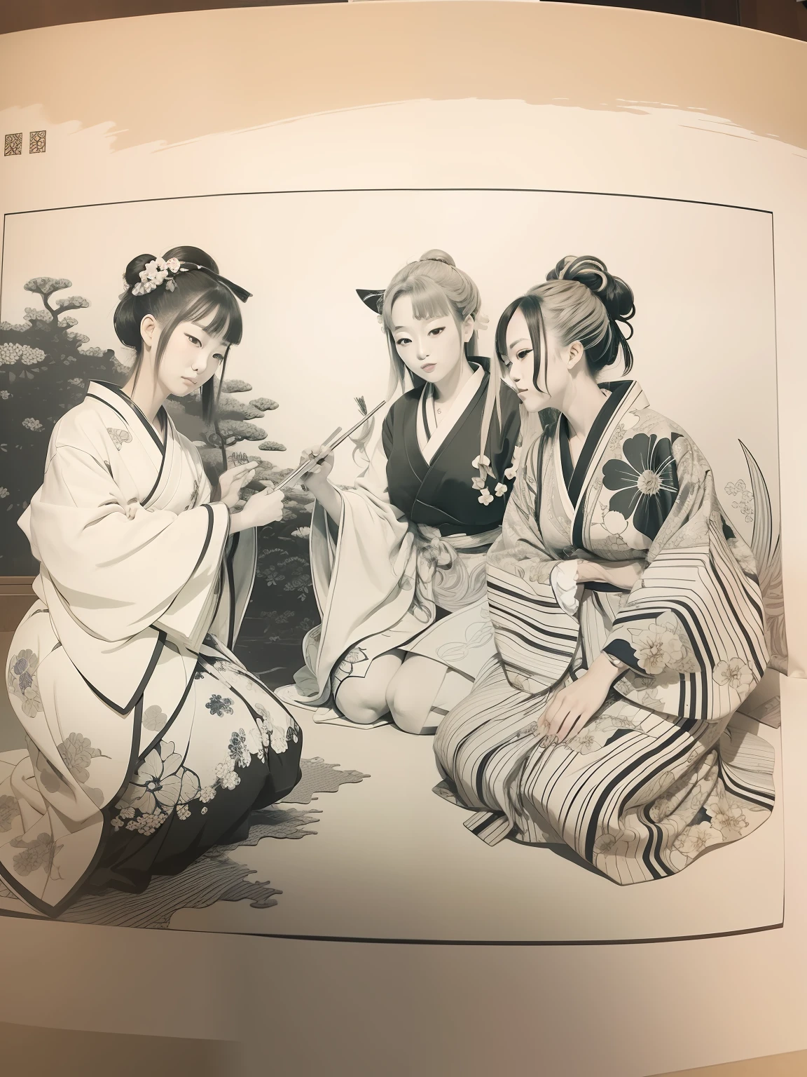 ukiyoe style,yoshitosi tukioka,((masterpiece))