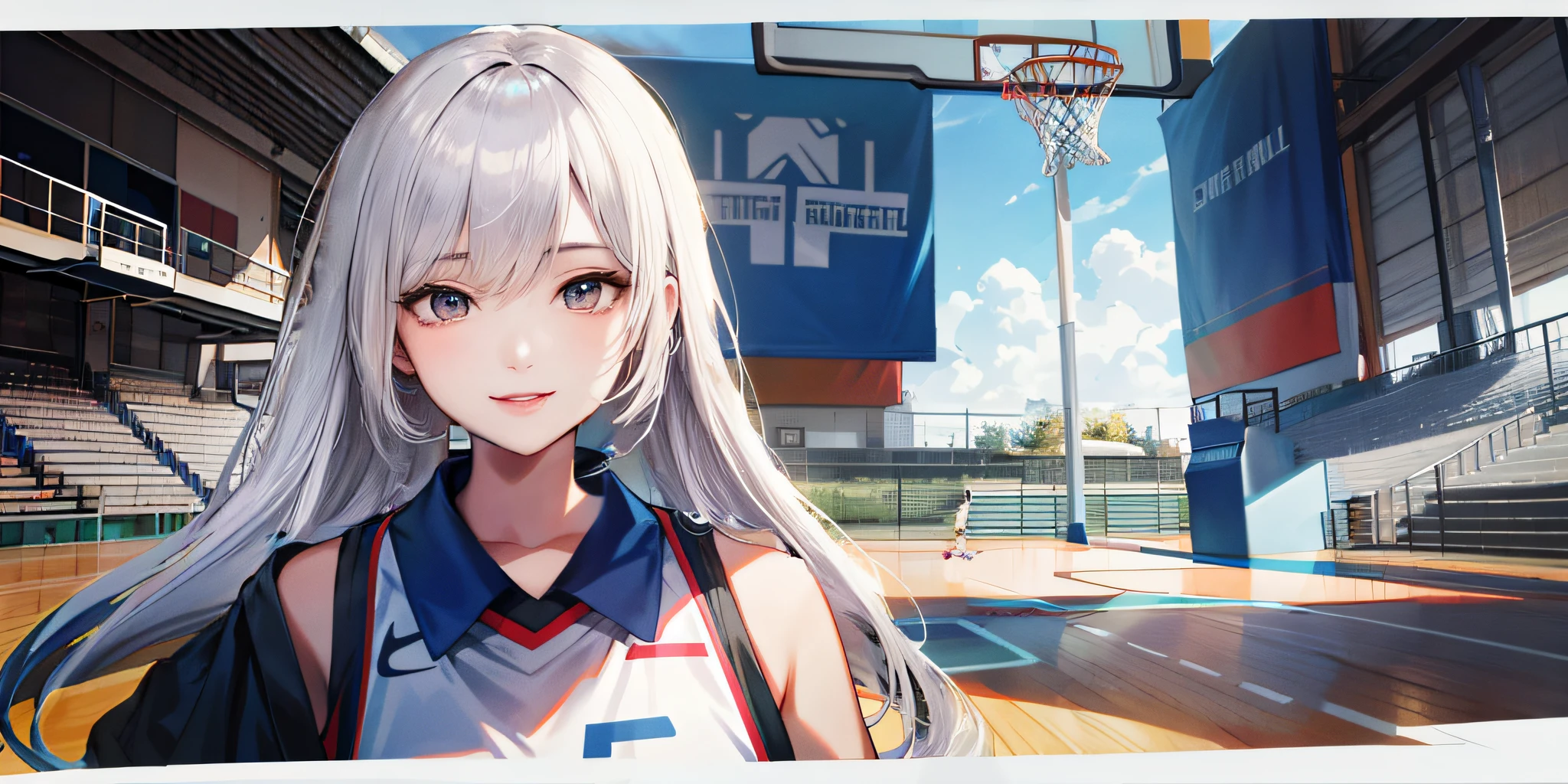 Basketball player playing basketball