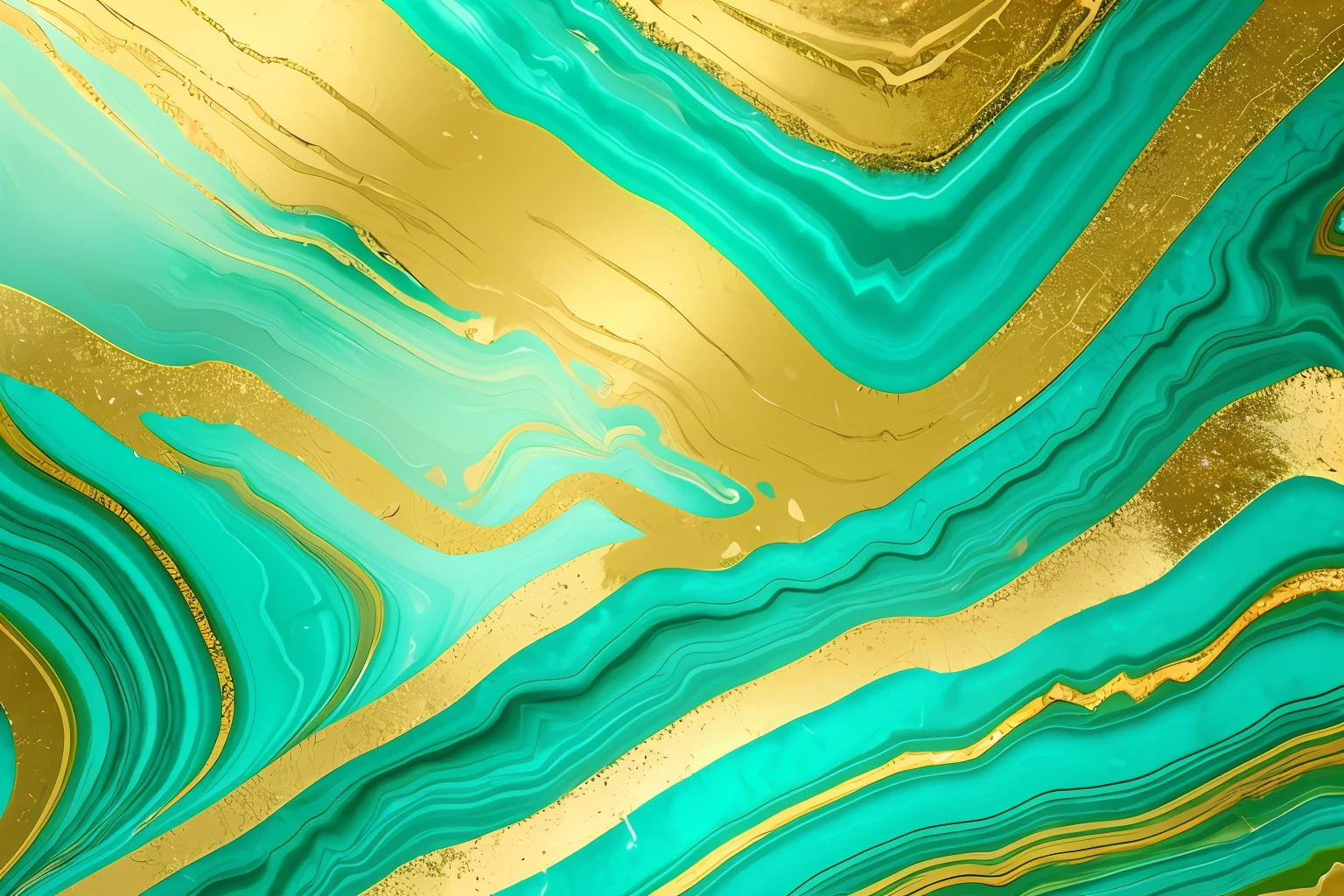 Close up of green and gold marble background, glass、Gold and jade, colored marble, Glossy surface, carved marble texture silk cloth, marble and gold, heavenly marble, Marble reflection, gilded marbled paper background, Marble texture, marbled, flowing teal-colored silk, marble background, stunning lines, abstract texture, turquoise gold details，8K，k hd，the detail，Marble texture