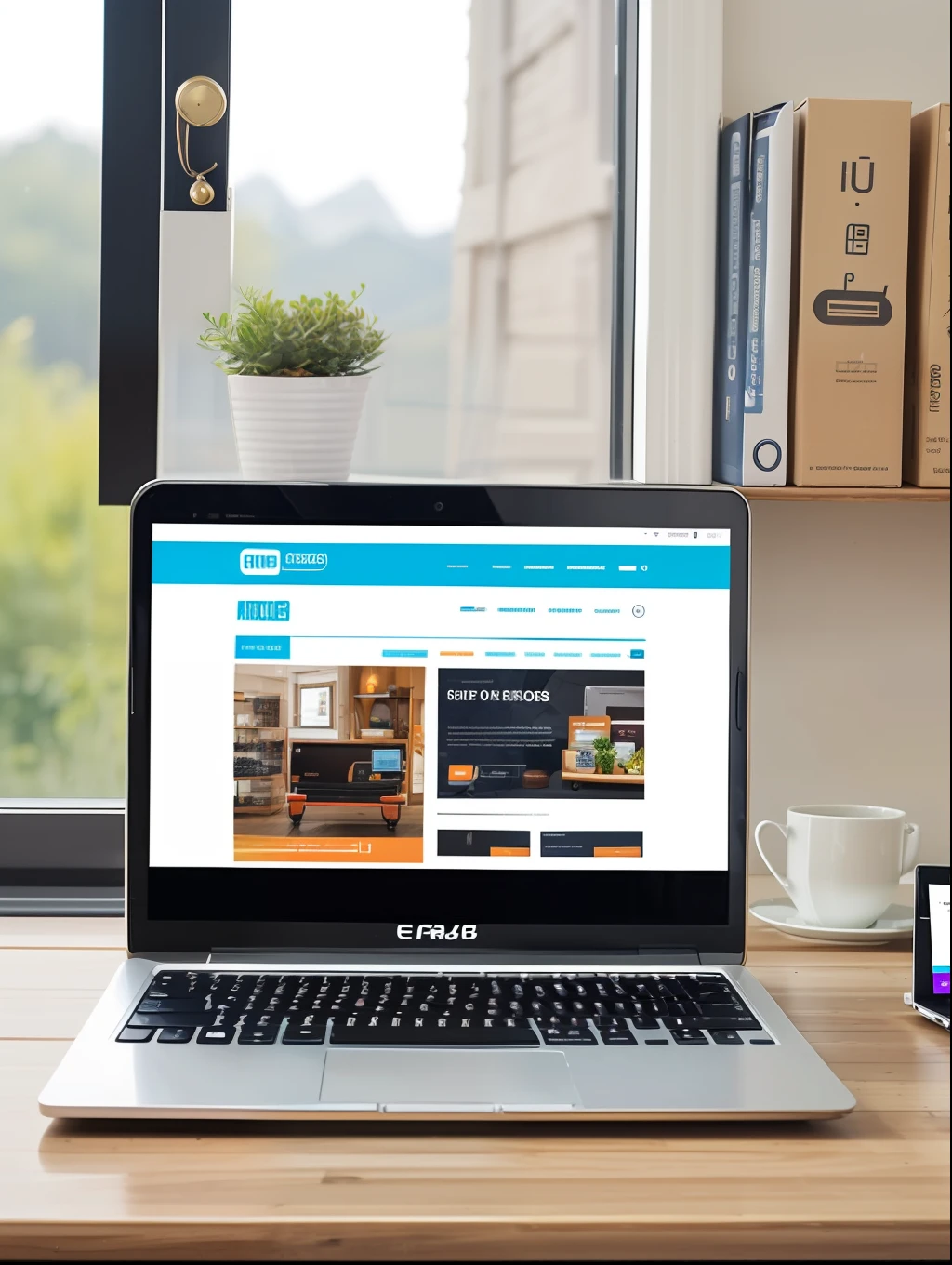 A laptop or smartphone displaying an e-commerce website