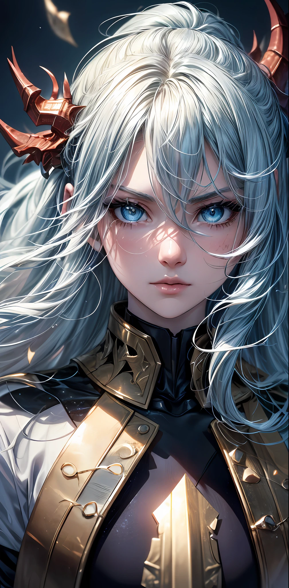(An epic scene:1.3) featuring a (fierce:1.2, powerful:1.1) (red dragon:1.3) and a (badass:1.2) (girl:1.1) in (black armor:1.2).best picture quality, higher quality, high detail, super high resolution, 8k resolution, depth of field, Cinematography, Intricate detail, Elaborate, Meticulous, Magnificent, Maximum detail, Extreme beauty, (((1girl, solo))), 18age, Long hair, multicolor hair, White skin, Realistic, Masterpiece, (best picture quality), higher quality, high detail, super high resolution, panorama, exquisite facial features, perfect face, glowing skin, dreamy background, women, girls, angels, mini girls, (masterpiece), (best quality), (ultra detailed),(disheveled hair),(illustration), (1girl), (Fashionable clothing), standing, Fashion model, looking at viewer, (interview), (simple background),beautiful detailed eyes, delicate beautiful face, Floating,(high saturation),(colorful splashes),colorful bubble,(shining), focus on face, ponytail, kamisato ayaka, light blue hair, bangs, hair ring, floating flowers, floating hairs, (shining), best lighting, best shadow,perfect hand