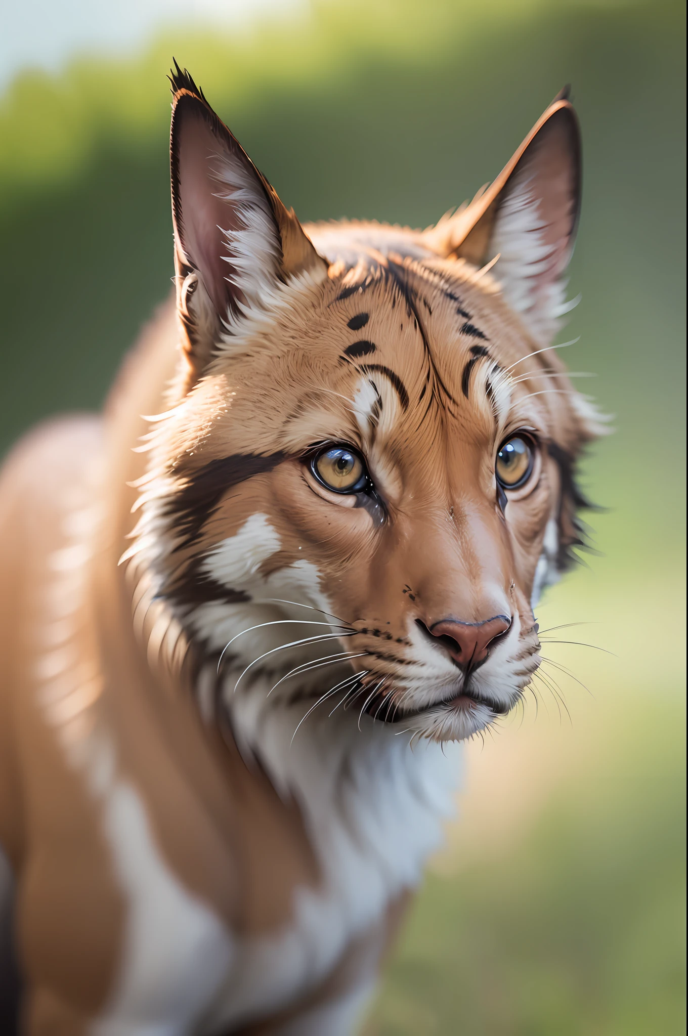Mesi, looking at camera, shot with Sony Alpha a9 II and Sony FE 200-600mm f5.6,  G OSS lens, natural ligh, hyper realistic photograph, ultra detailed --auto --s2