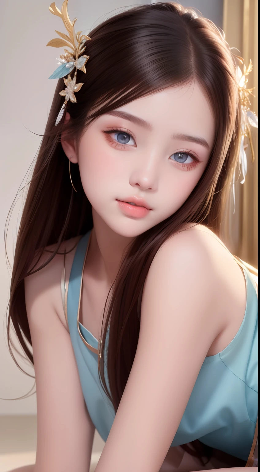 (masterpiece, sidelighting, finely detailed beautiful eyes: 1.2), realistic, lustrous skin,shiny skin,facial light,shiny face, (1 teens girl),
facial light,shiny face,lustrous skin,shiny skin, (full body),