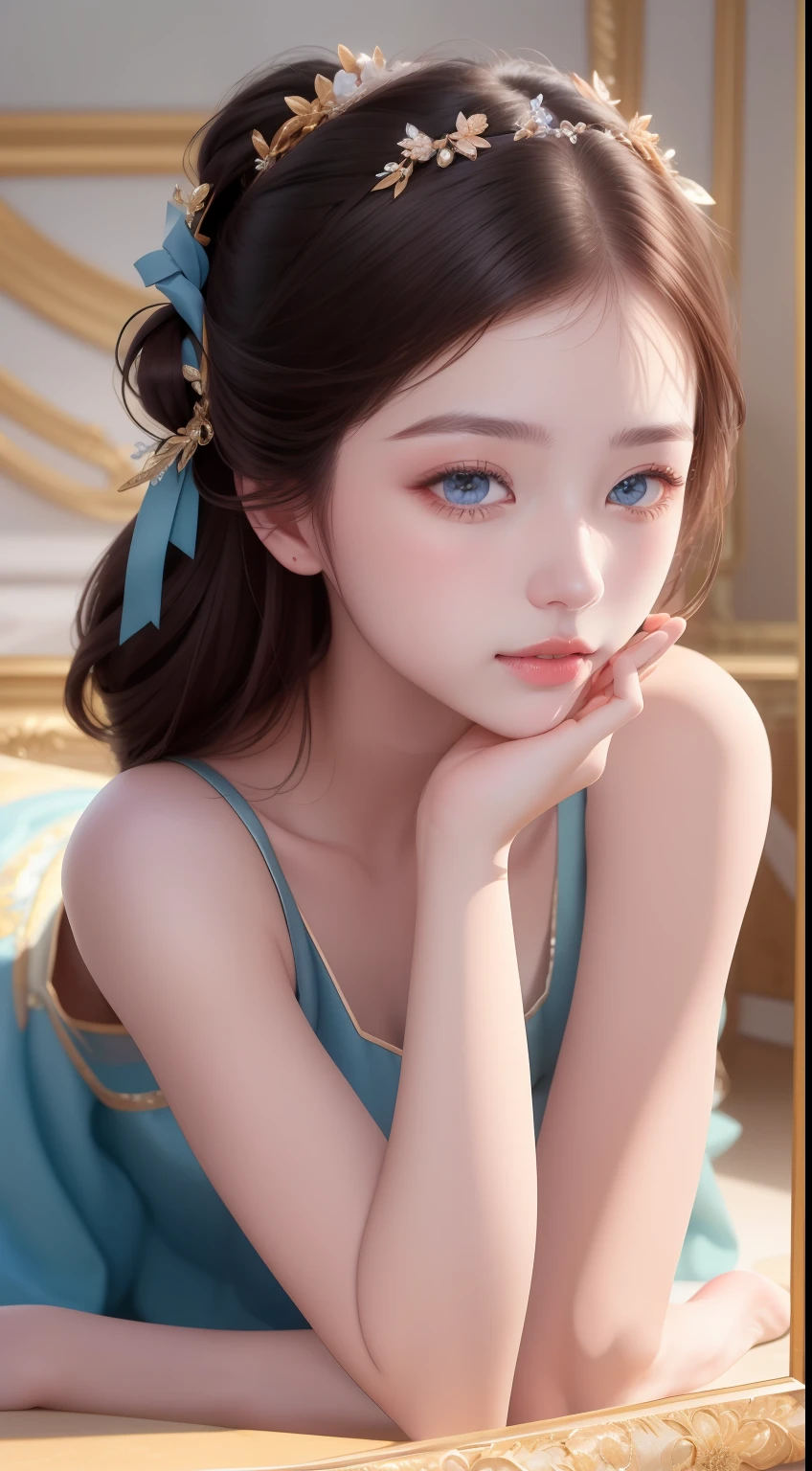 (masterpiece, sidelighting, finely detailed beautiful eyes: 1.2), realistic, lustrous skin,shiny skin,facial light,shiny face, (1  girl),
facial light,shiny face,lustrous skin,shiny skin, (full body),