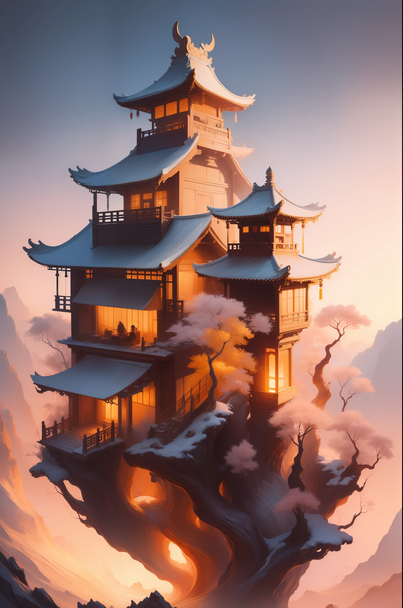 (((woman))),Ancient Chinese landscapes,mountain ranges,Gold grain,rios,Auspicious clouds,rays of sunshine,tmasterpiece,super detailing,Epic composition,hyper HD,high qulity,extremely detaile,offcial art,Unity8k wallpapers,super detailing,32k -- v 5