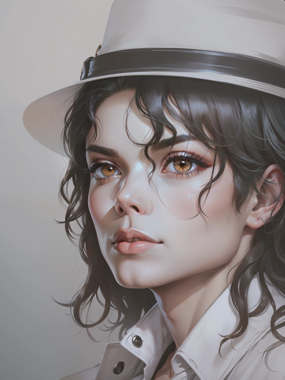 Michael Jackson, brown eyes