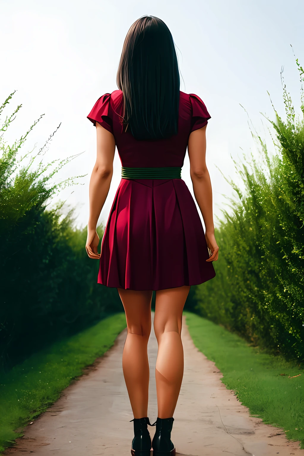 woman,bound arms, arms back behind,Bound legs