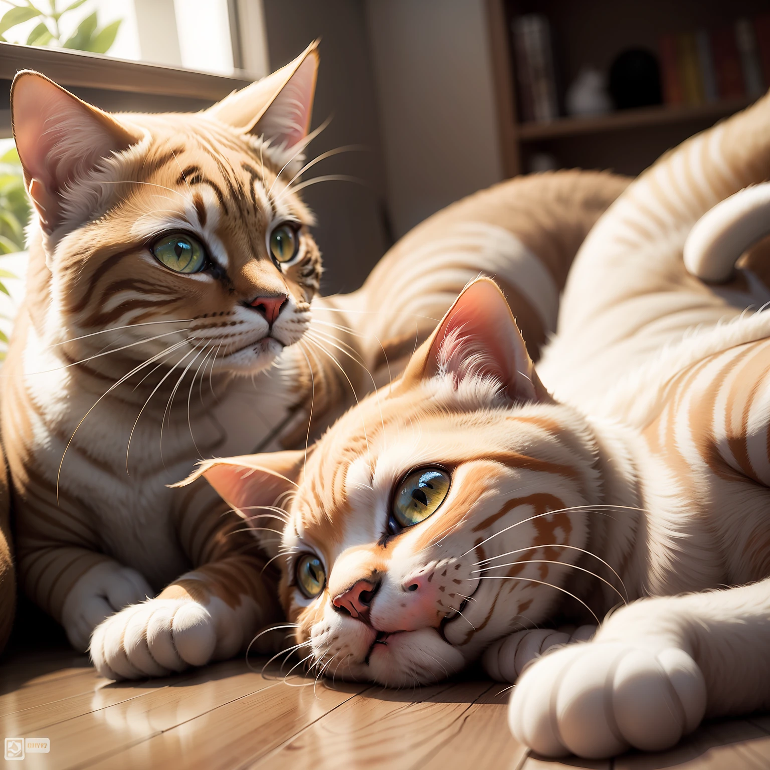 Fotografia de um gato branco
