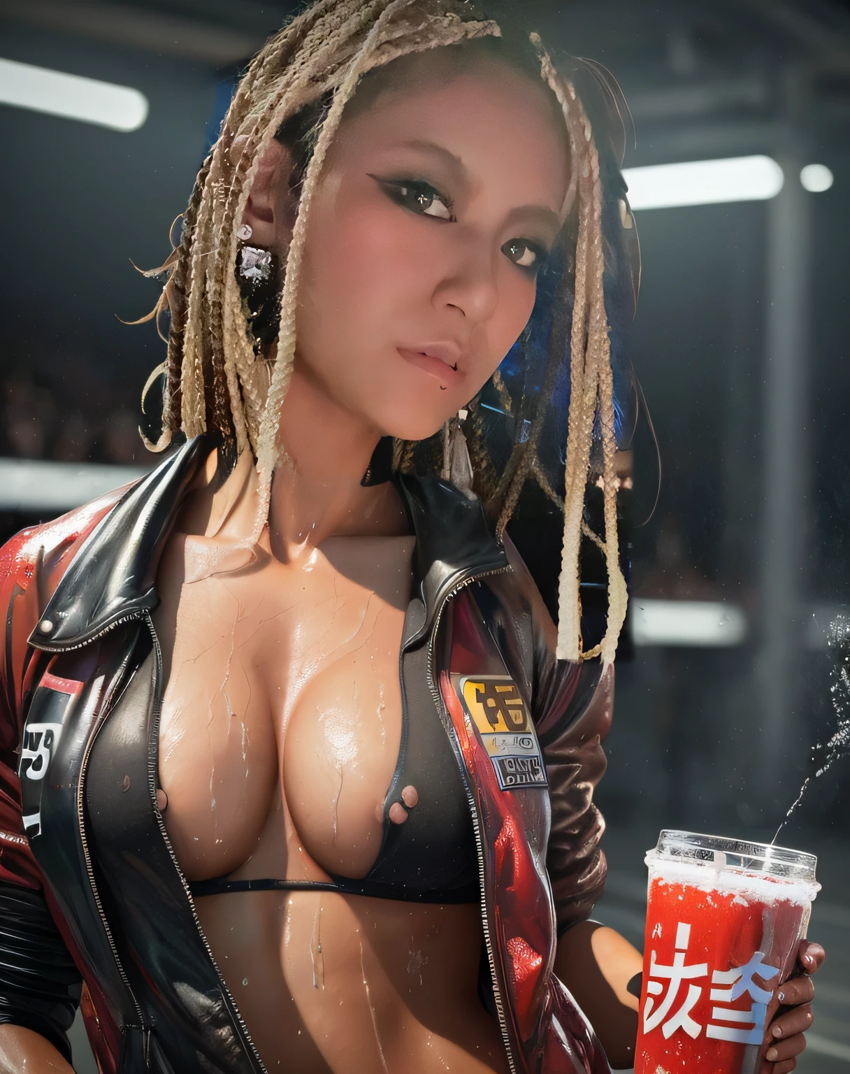 selphie、Beautiful mature tanned college girl、Truck outfits with visible nipples、Beautiful abs、Outside Track Field、((Slimed、小柄))、Sweaty、Nipples are erect、Protruding nipples、seductiv、痴女、Hentai Athlete、Photorealsitic、a picture、masterpiece、reallistic、真实感、photorealisim、High Contrast、Artstation 8k HD Trending Photorealistic Digital Art HD High Definition Detailed Realistic、detaileds, Skin texture, ultra-detailliert, realistic skin textures, armature, top-quality, 超A high resolution, (Photorealsitic:1.4),, hight resolution, detaileds, Raw photo, Sharp Re, Lee-Jeffries Nikon D850 Film Stock Photo 4 Kodak Portra 400 Camera F1.6 lenses Rich colors Hyper Realistic Vibrant textures Dramatic lighting Unreal Engine Trendy at ArtStation Cinestir 800