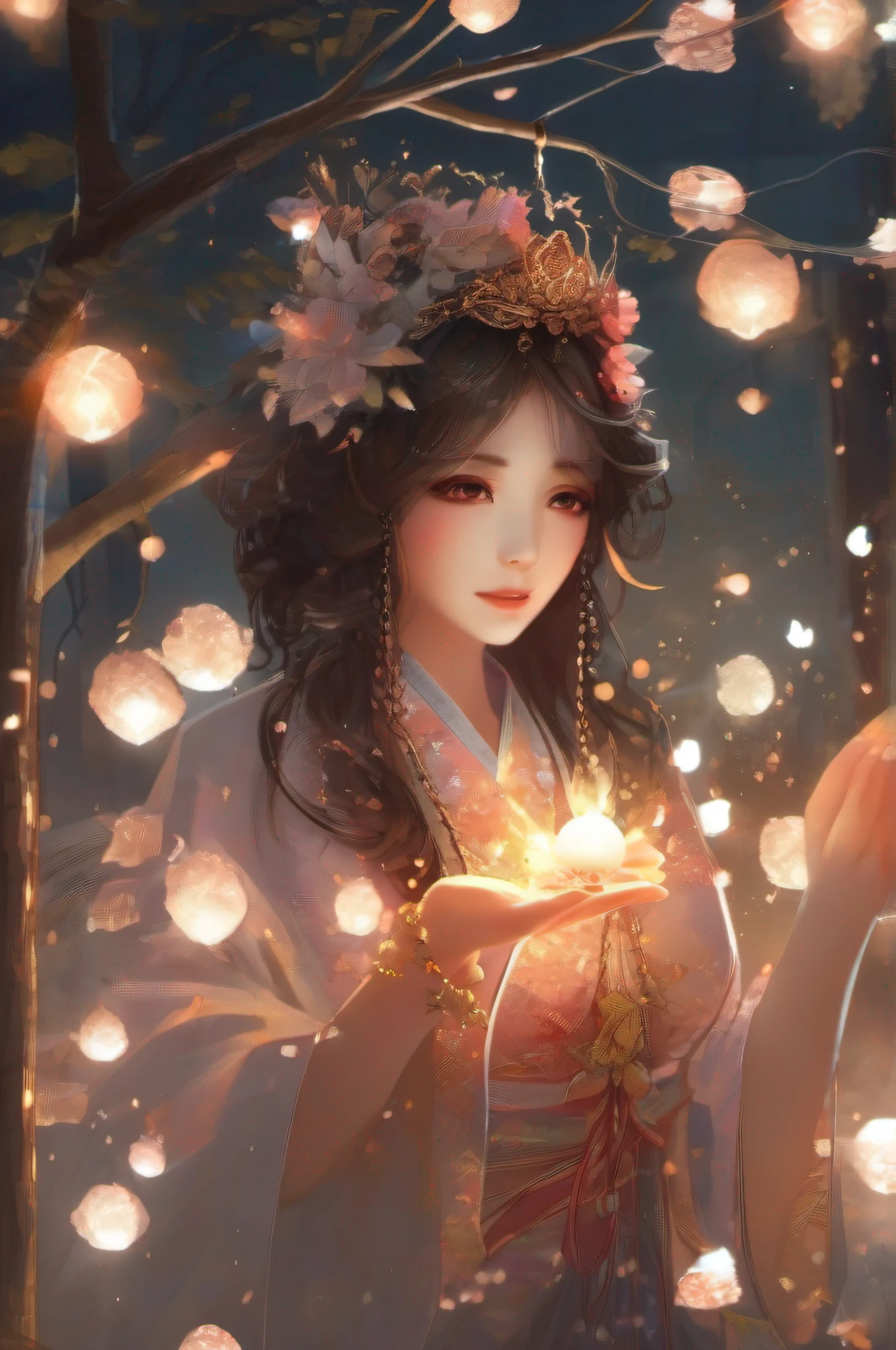Hotaru's streamers shine,It can be included in the category of pearls,The fire it emits,However, it does not grow in trees such as elm willows。