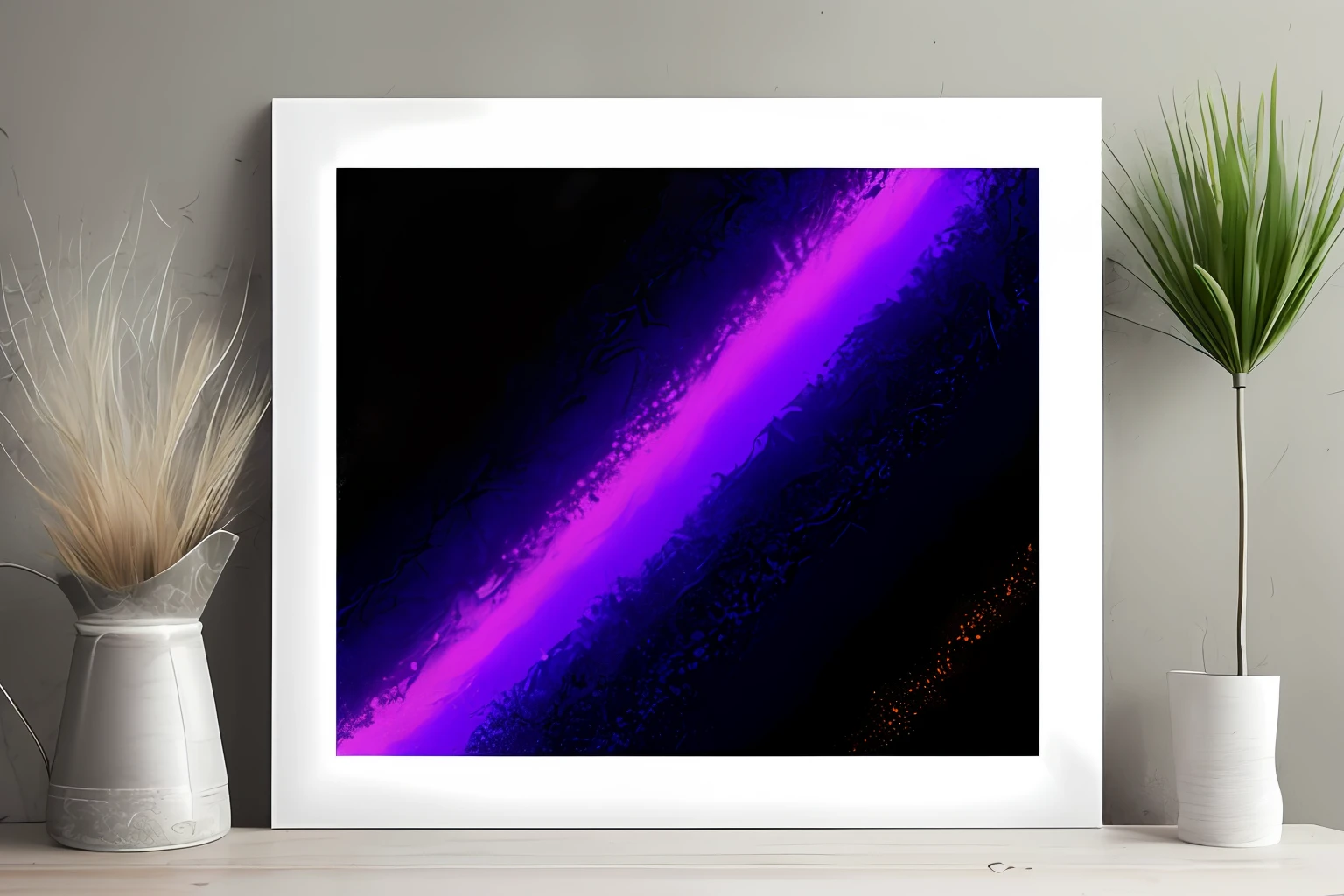 Marble pattern　pointillism　neon color