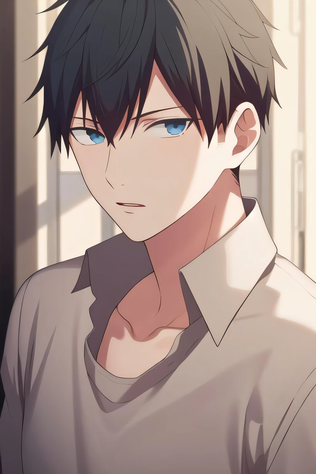 masterpiece, best quality, high quality, 1boy, solo, male focus, looking at viewer, upper body, uenoyama_ritsuka