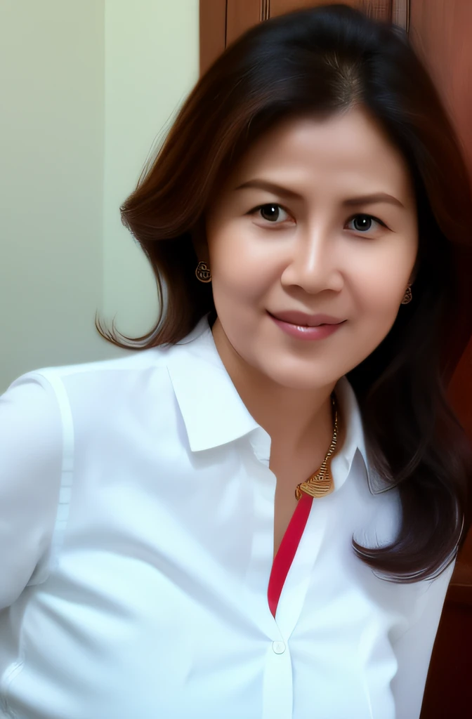rosita lasari, act as friendly customer service, standing in front of audience, full body, white background, no people on the background, arms straight beside the body, looking at audience, there is a woman in a gray suit and black shirt, professional profile photo, professional profile picture, corporate photo, professional picture, professional portrait, professional closeup photo, woman in business suit, portrait image, corporate portait, detailed professional photo, corporate portrait, smooth skin, necklace, black_hair, realistic_detailed_skin_texture, good hands, good feet, (8k, RAW photo, best quality, masterpiece:1.2), (realistic, photo-realistic:1.37), ultra high res, photon mapping, radiosity, ((Hasselblad photography)),physically-based rendering, professional soft lighting, light on face, realistic image, realistic picture, detail expression,