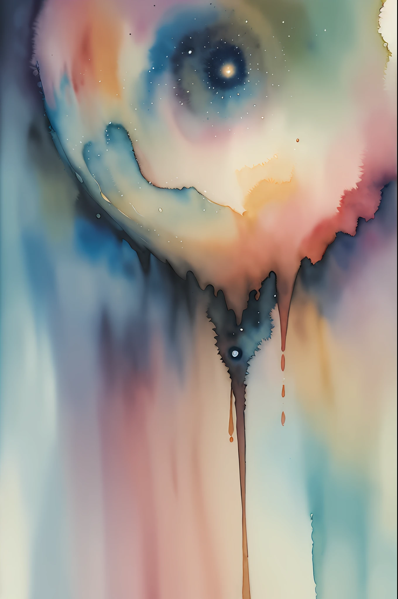 Best quality, masterpiece, ultra high res,( watercolor \(medium\), IrisCompiet:1.2), surrealism, dream-like,
Black Eye Galaxy, ((abstract art)),
