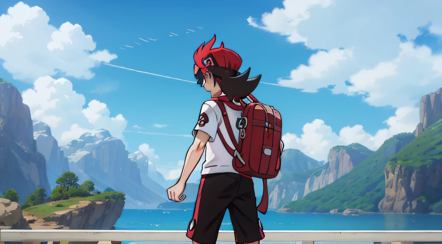 A young teenage Pokémon trainer
