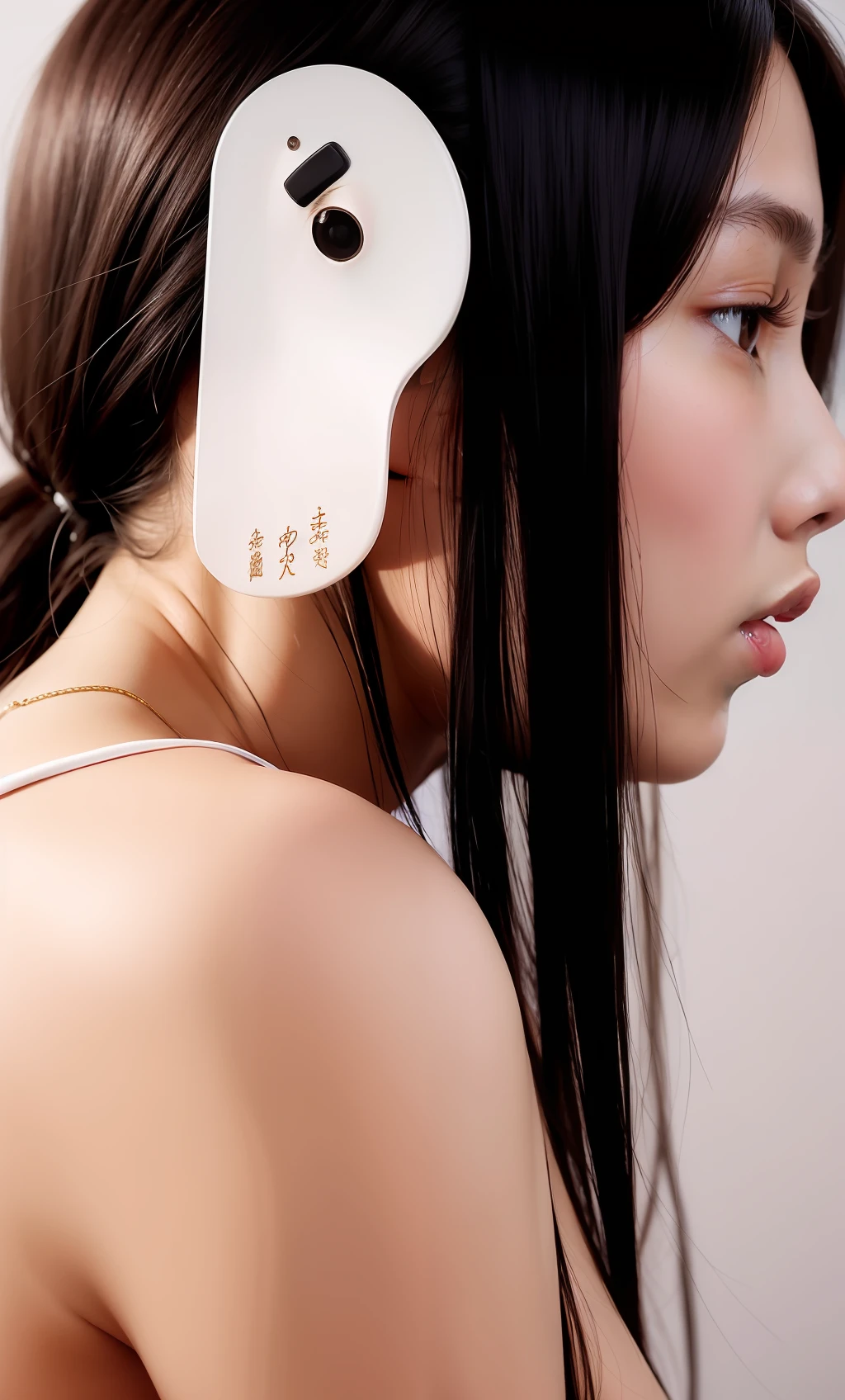Beautiful Asian Woman、Gentle face、small tits、profile