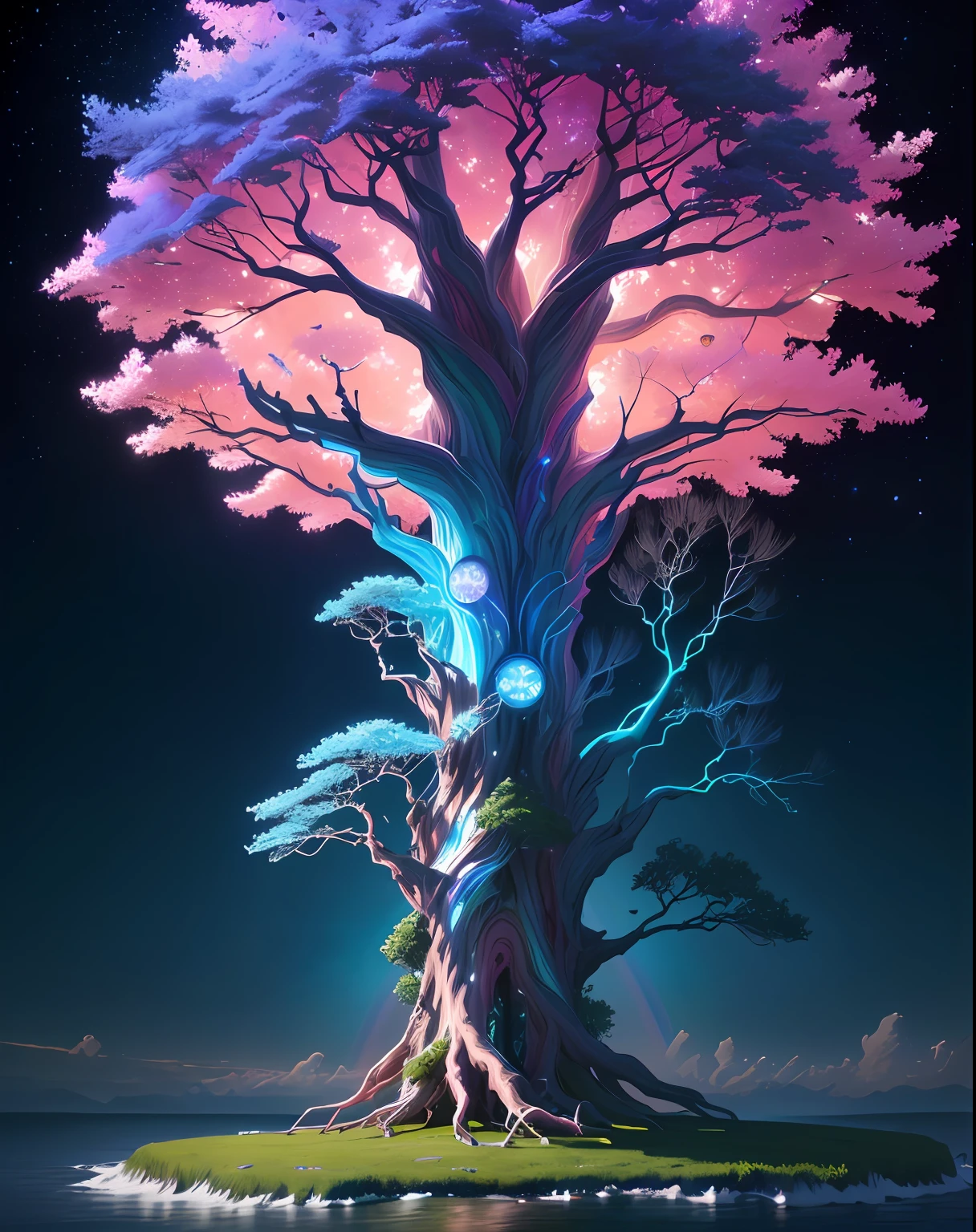 SeaArt Bot
ControlNet
21:35:10
a painting of a tree with a rainbow colored sky in the background, the tree of life, cosmic tree of life, magical tree, fantasy tree, tree of life seed of doubt, tree of life, the world tree, cosmic tree, magic tree, magical colors and atmosphere, colorful concept art, world tree, yggdrasil, beautiful art uhd 4 k