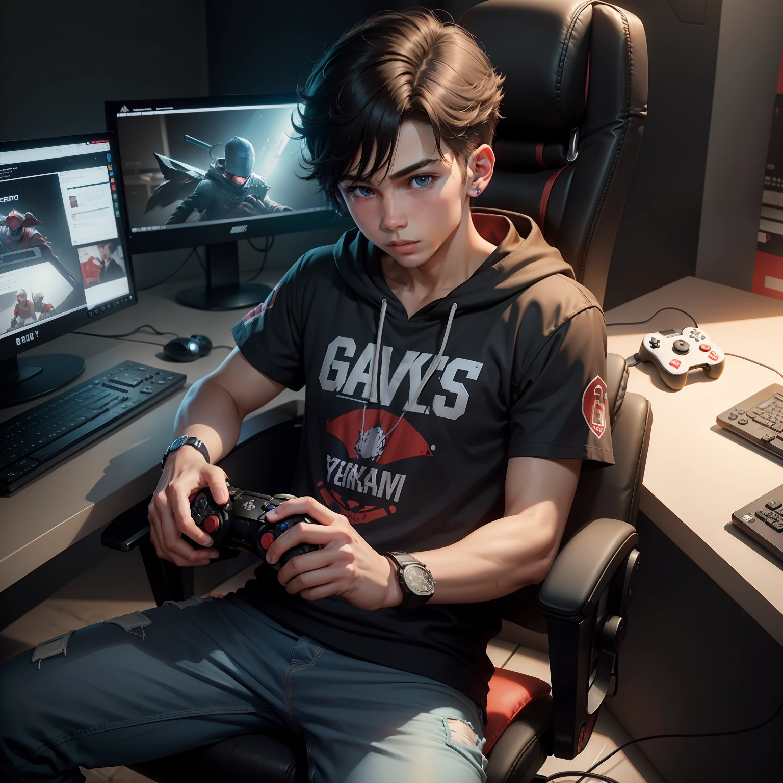 Gaming boy