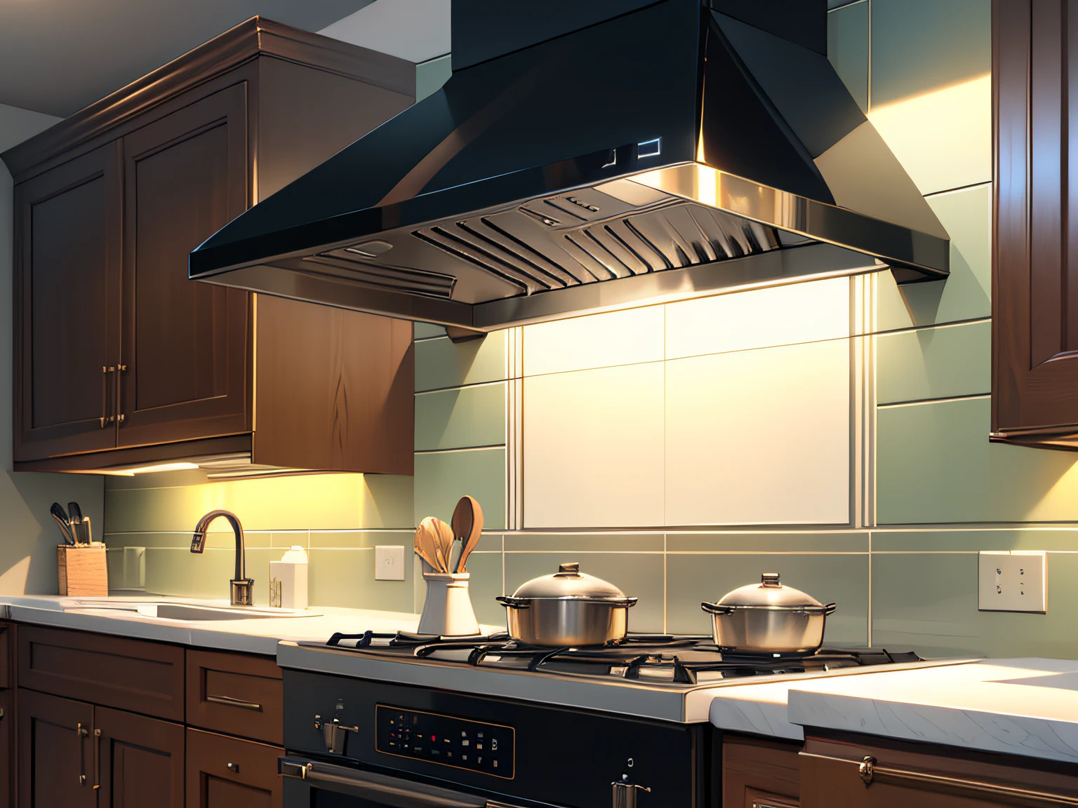 Master, masterpiece, 8K wallpaper, CG, super high picture quality, light and shadow effects
Range hood: 1.8
Close-up display
Kitchen, range hood