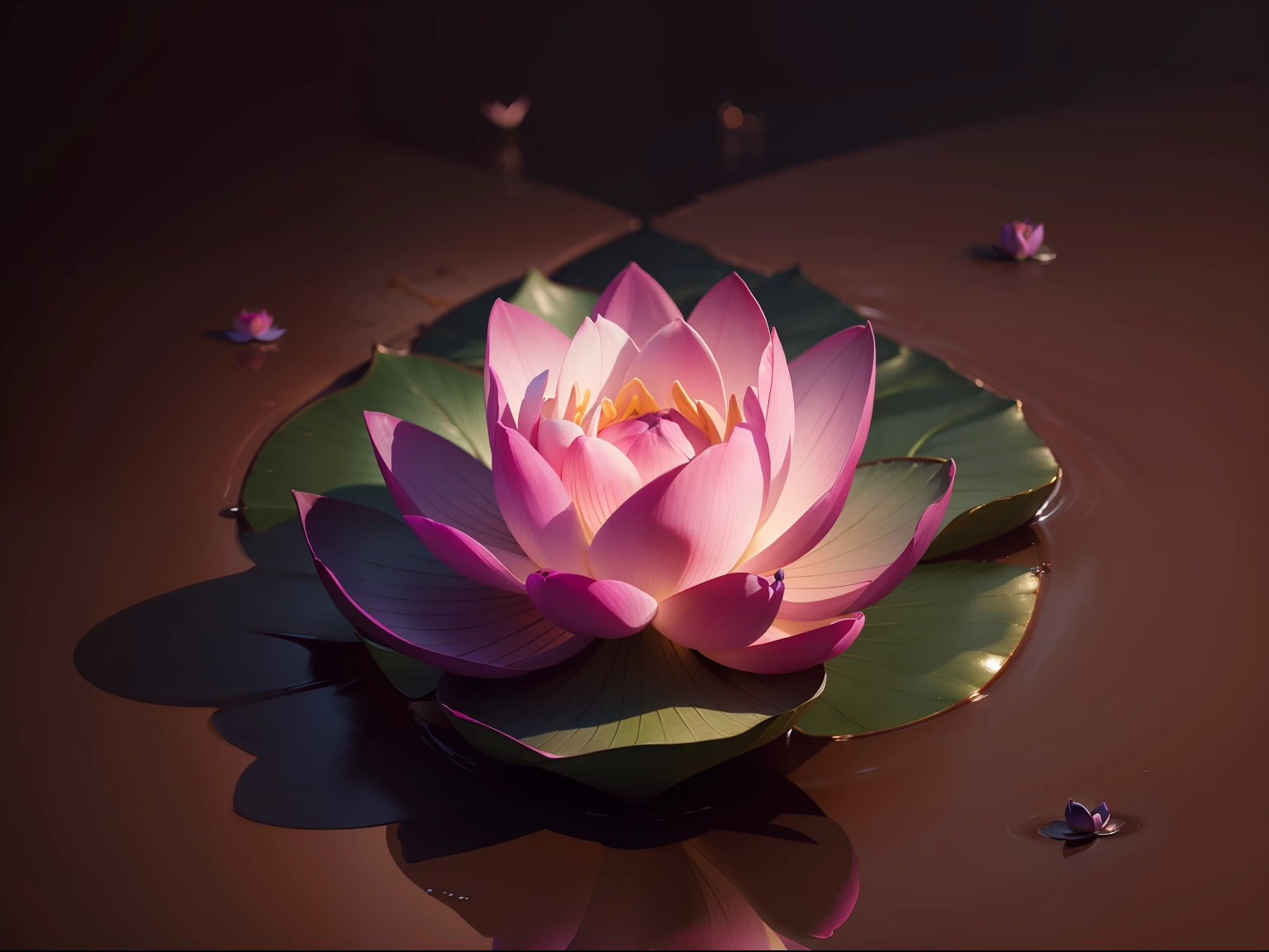 there is a lotus flower that is blooming in the dark, taken with nikon d850,   beautiful deep colors, shot on nikon z9, beautiful deep colours, 100 mm sigma art; f1:2; 8k