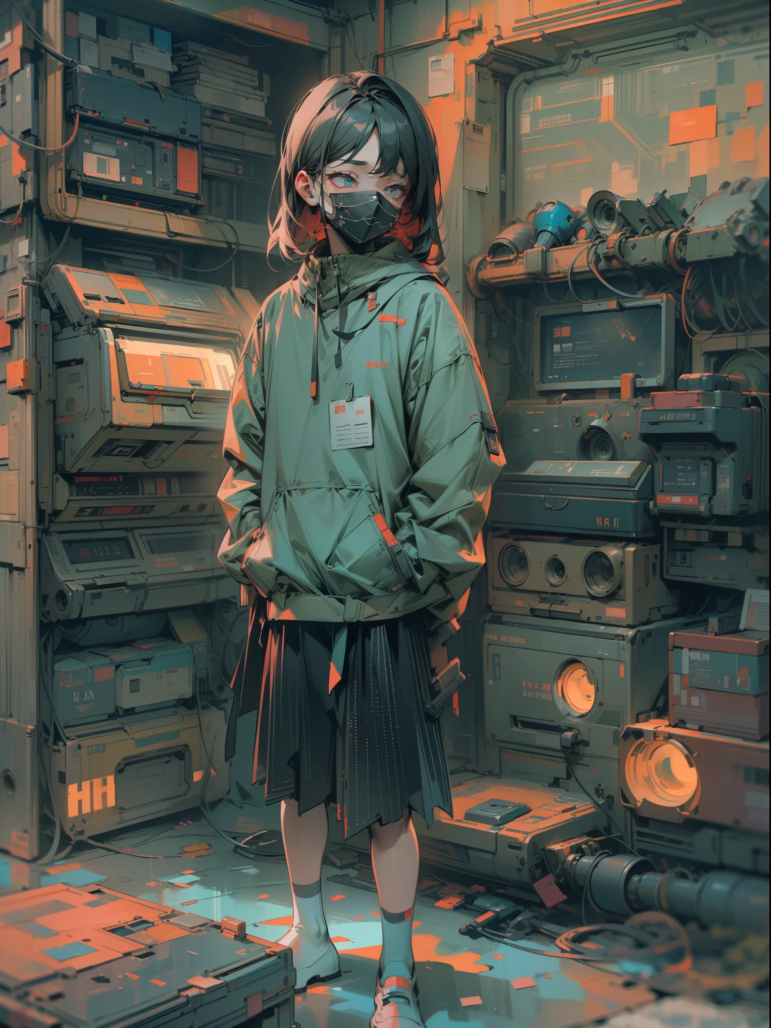 ((Best Quality, 8K, Masterpiece: 1.3)),((Amazing detail: 1.2)),((illustration: 1.1)),glitch,Signal fault,lofi,lofi style,Distorted,horror,dark style,Glitch Art,film grain,