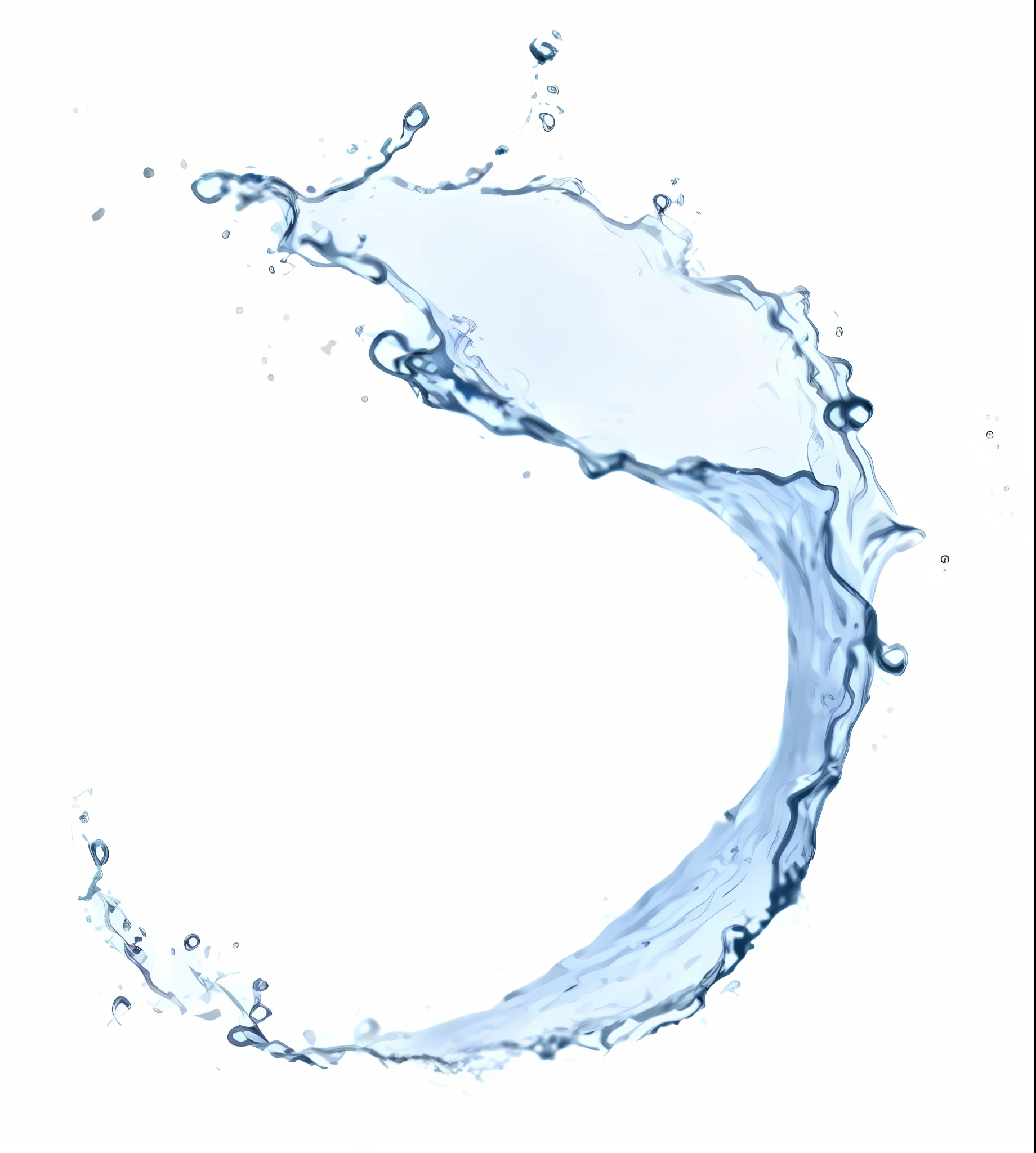 Illustration of water waves isolated on white background, water powers water swirling, water swirling, Water, Water splash, Water particles in the front, splash water, water element, There are splashes, water water, Waves of water particles, water particles, splash water, water in background, illustratio