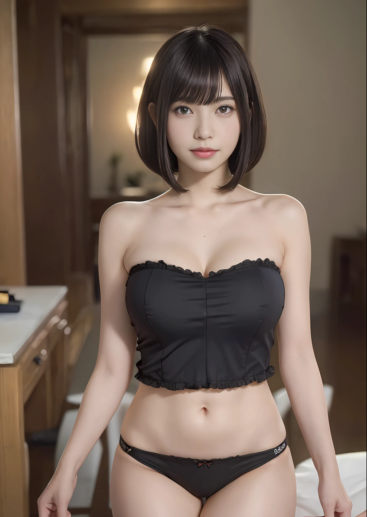 A slight smil,,bunnygirl,gargantilha,NSFW,((top-quality、8K、masterpiece:1.3))、Crisp focus:1.2、(layers-Cut、Colossal tits),Beautiful woman with perfect body shape:1.4、Slendebs:1.2、a wet body:1.5、Highly detailed facial and skin texture、A detailed eye、二重まぶた,Bob Cut Hair,(cammel toe)