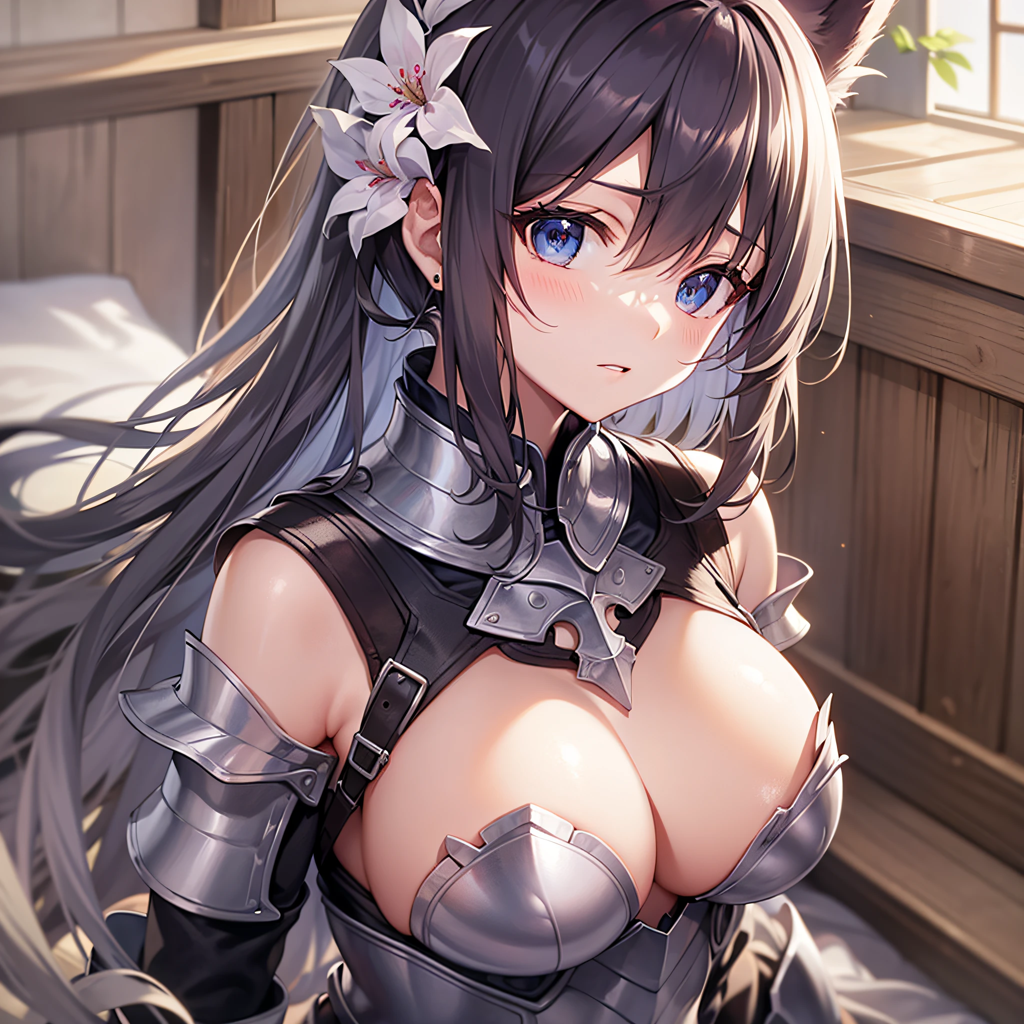 A Princess、leotard、Armor、R18、Masturbation