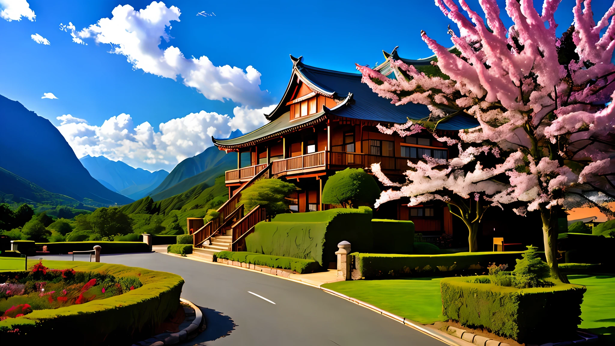 夏天　unreal　scenic　Buildings only