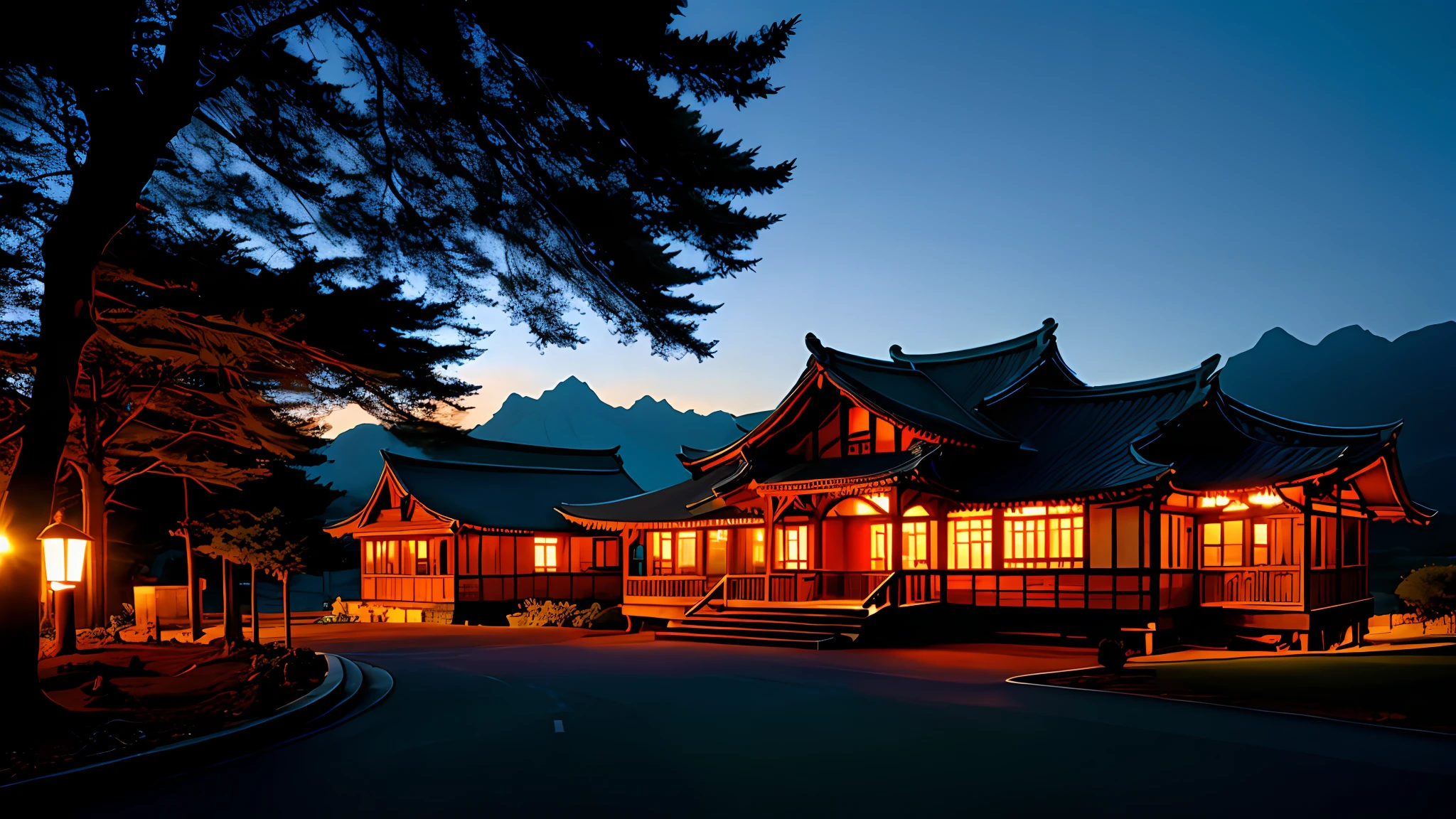 夏天 unreal scenic Buildings only