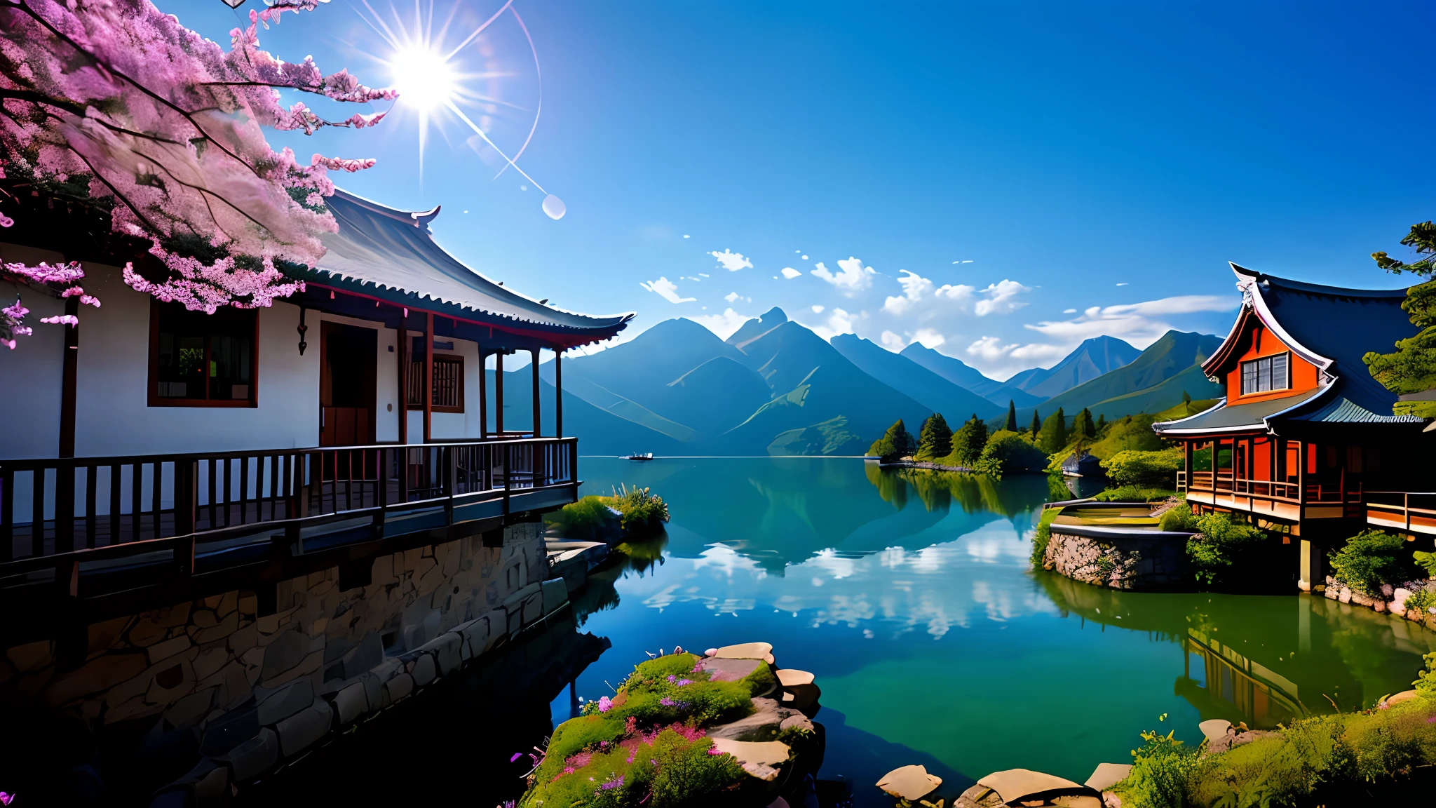 夏天 unreal scenic Buildings only