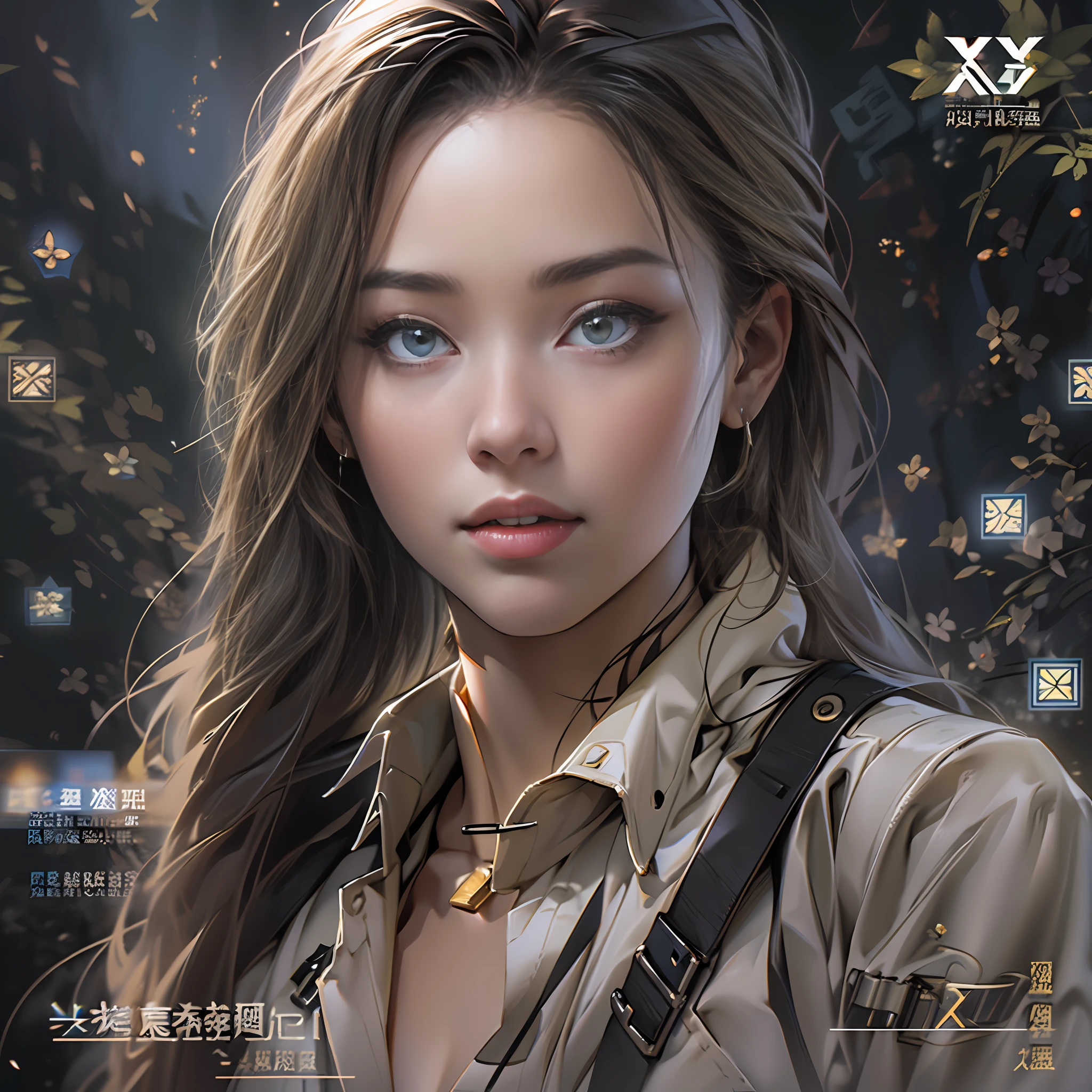 Young and beautiful female agent,Face the lens,Pass your business card forward,in the style of the stars art group xing xing, 32K, Best quality, Masterpiece, Super detail, High details