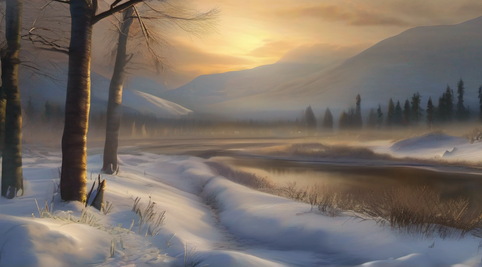 Create a realistic, high-definition image depicting the ancient lands of Russia during the time of Jesus, capturing the essence of its natural landscape and cultural setting.