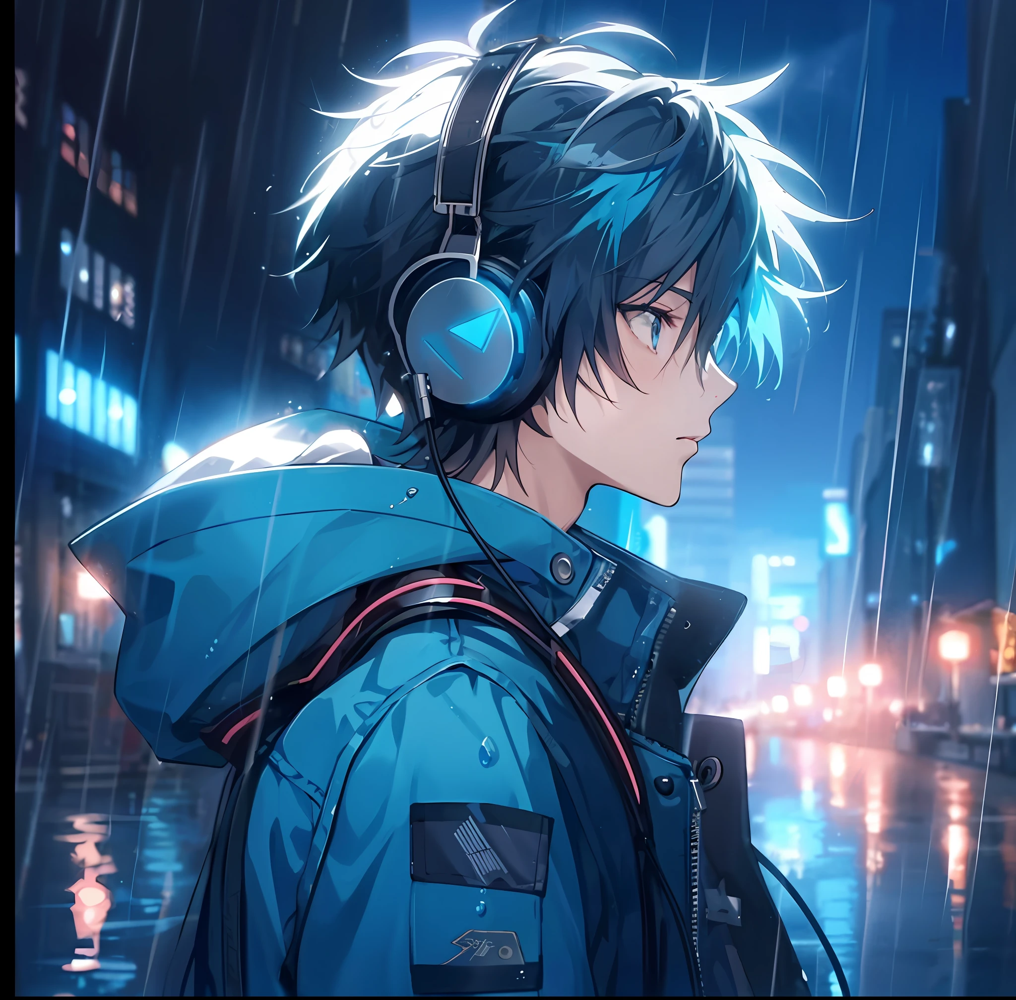 Anime boy wearing headphones in sunset，nightcore，Anime style 4k，Anime wallpaper 4K，Anime boy，4k anime wallpapers，Anime style，8K anime art wallpaper，anime vibes，animeaesthetic，hd anime wallaper，Anime art wallpaper 8K，ultra hd anime wallpaper。