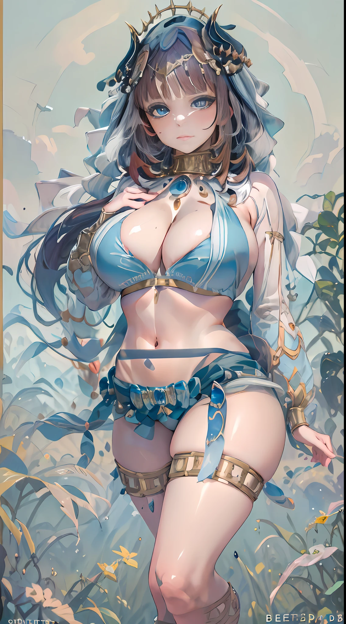 Sangonomiya Kokomi Genshin Impact, Whole body, squatting, (NSTDA.:1.2), (10, beste-Qualit, master-piece: 1.4), ultra-high resolution, (realistic, realistic: 1.48), 25 years old, Cute Girl, (see through micro-color bikini beetle:1.11), famous Japanese actress, gigantic breasts, blue eyes, head tilted, cowboy shot, from the front, looking at viewers, Emotionless, beautiful lake, Zeiss 150mm F/ 2.8 Hasselblad, in Japanese, shrine, whole body, feet, ultra wide angle.