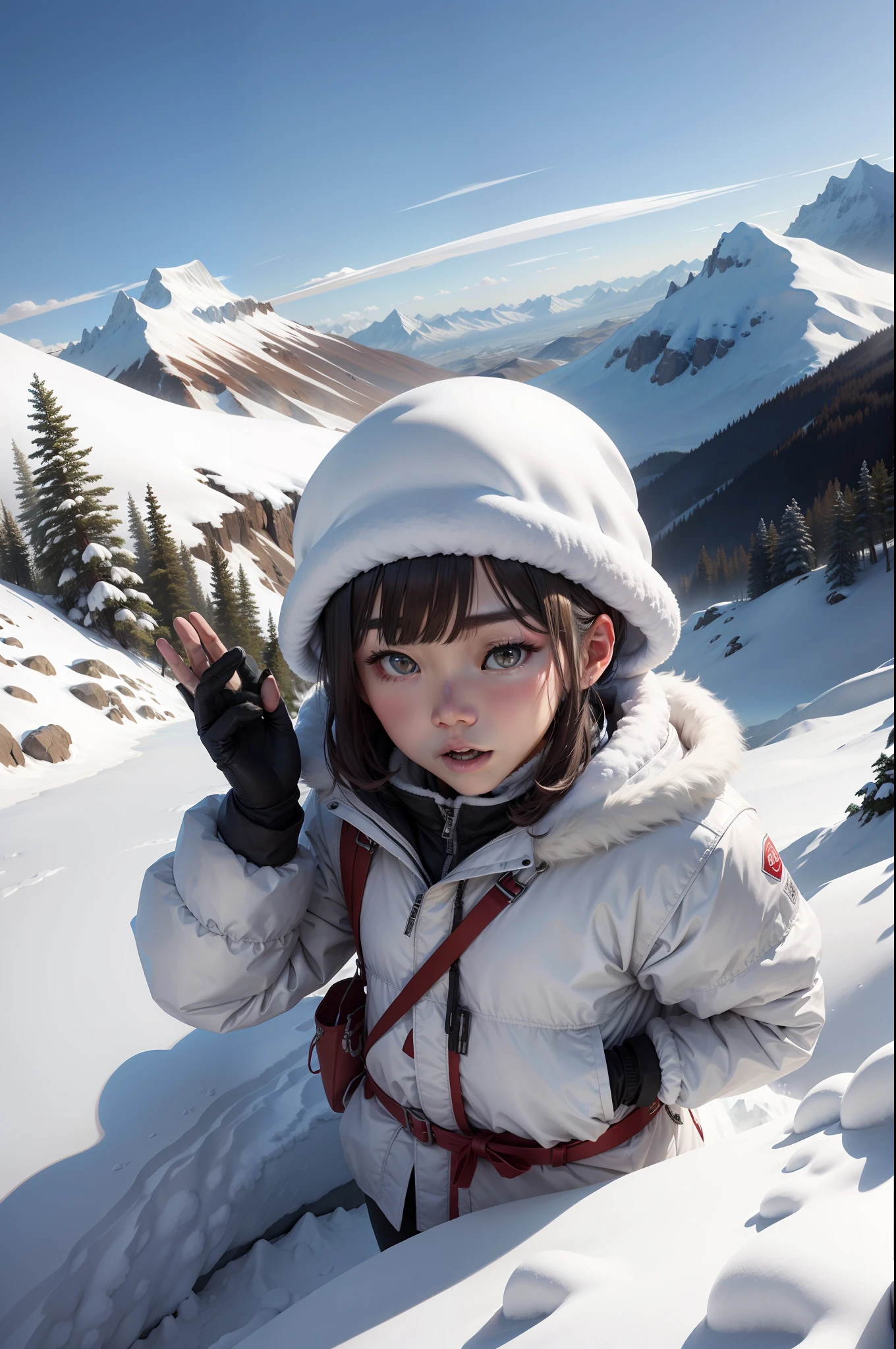 snow mountains、yukito、whirly、disaster、an avalanche of snow、deathia